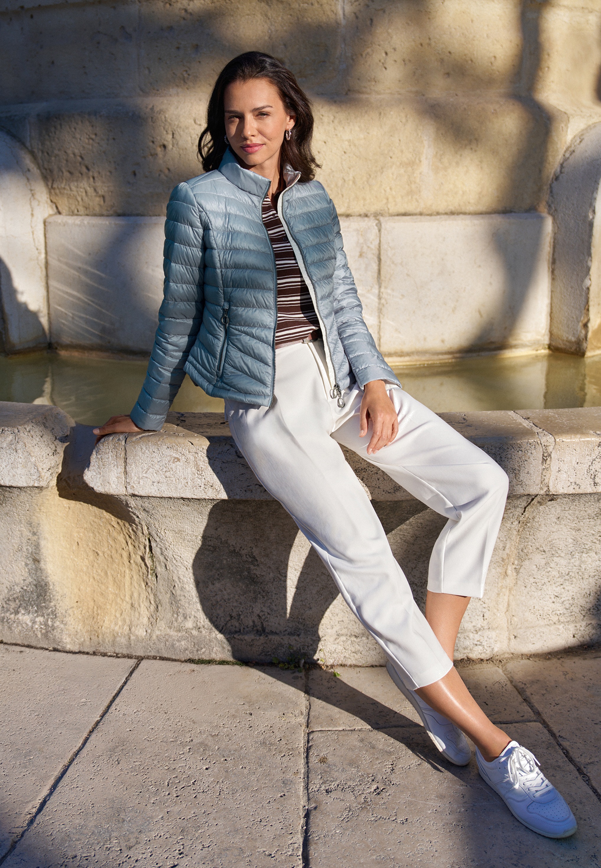 Gil Bret Women's Quilted Jacket Ashley Blue 42 3