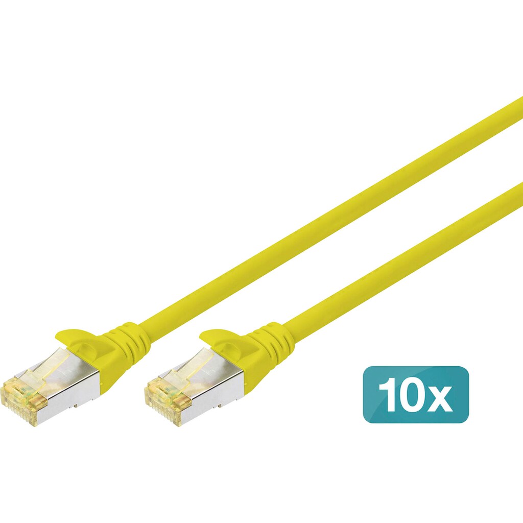 Digitus LAN-Kabel »Twisted Pair Patchkabel - Kategorie 6A Klasse EA - S/FTP«, RJ-45 (Ethernet), 500 cm