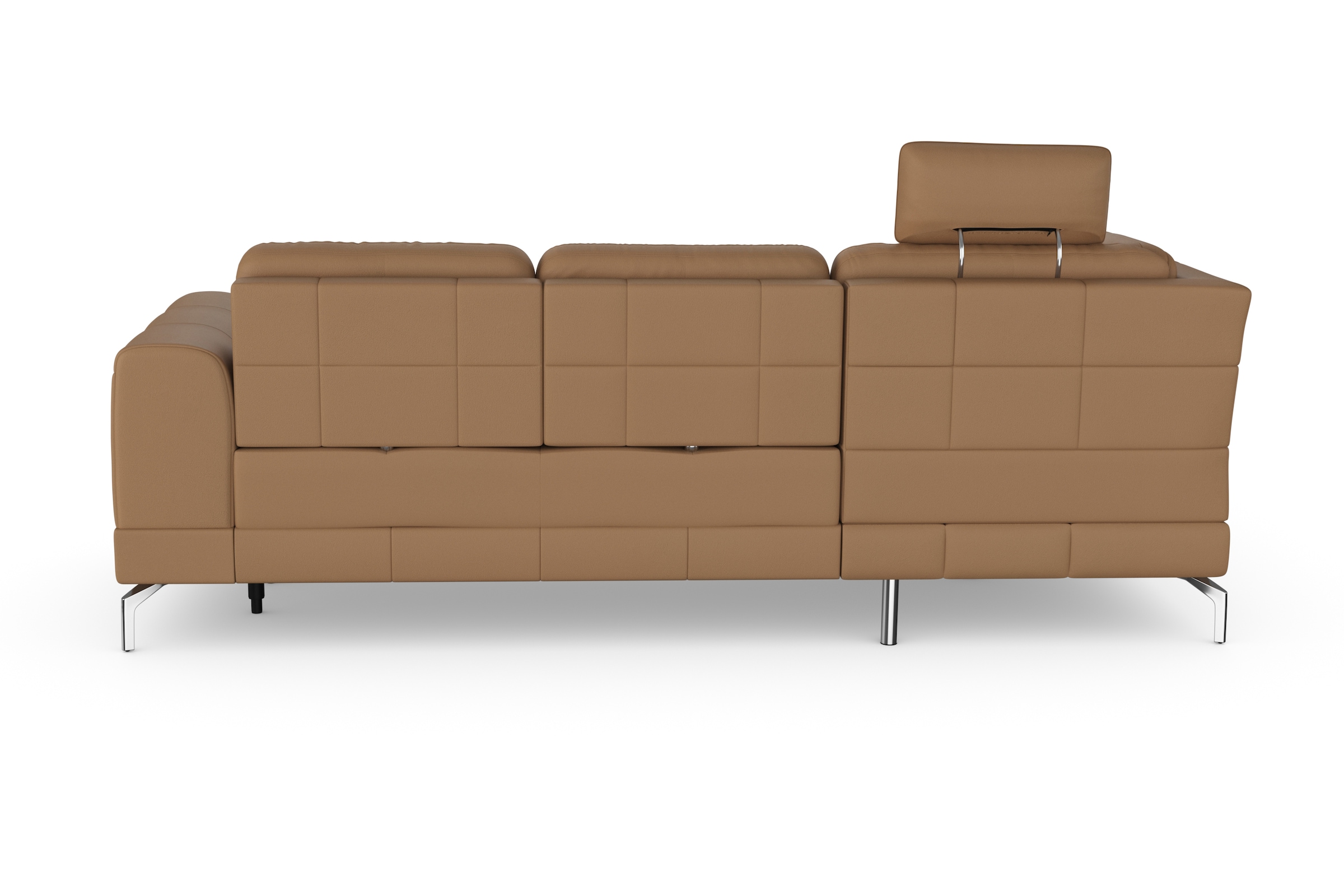 sit&more Ecksofa »Bendigo L-Form«, inklusive Sitztiefenverstellung, Bodenfreiheit 15 cm, in 2 Fußfarben