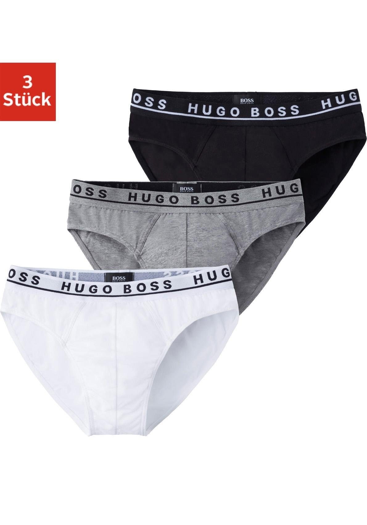 BOSS Slip, (Packung, 3er-Pack), mit Logo Webbund