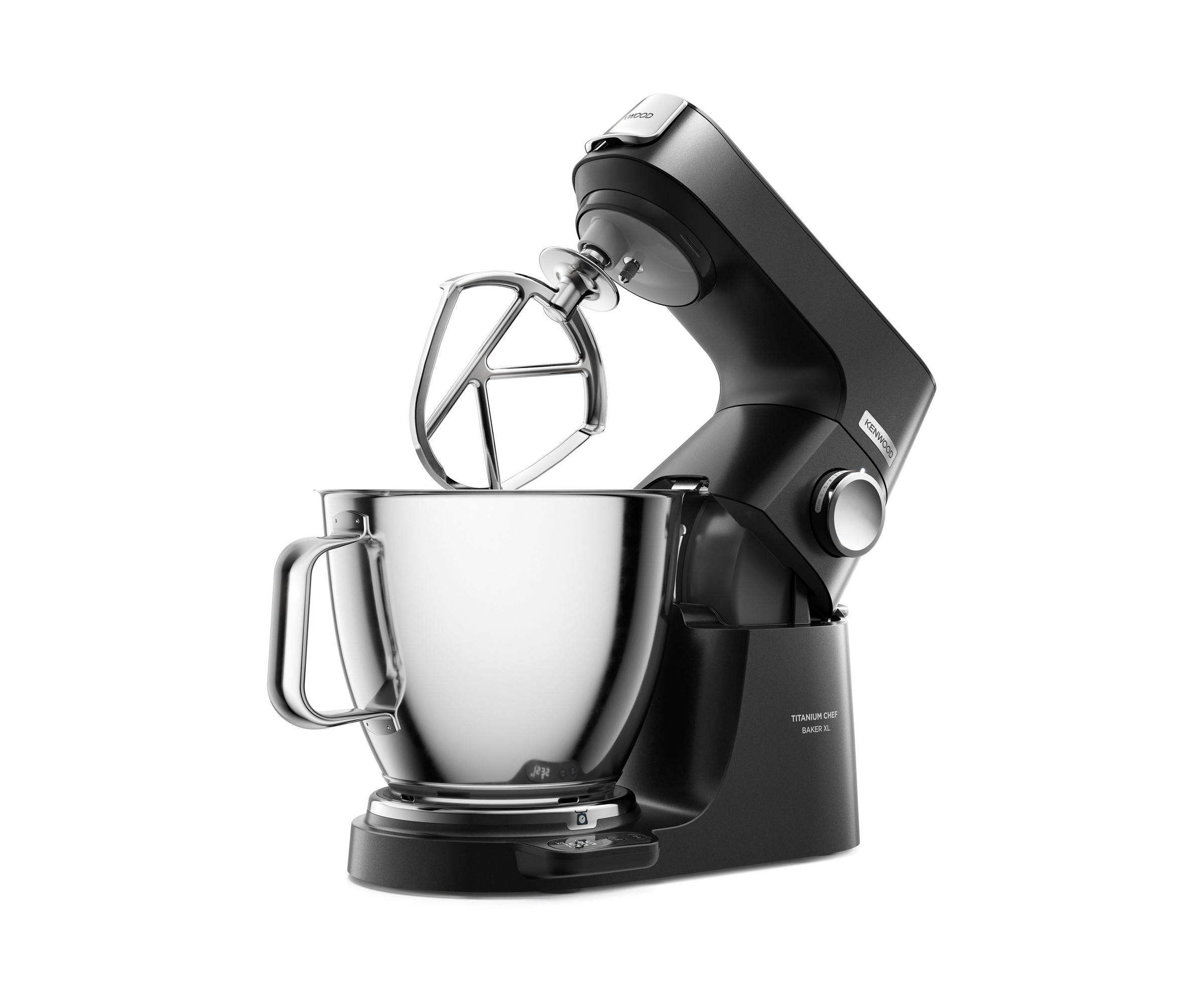 Kenwood Küchenmaschine "Titanium Chef Baker KVC85.004BK" 3-teiliges Patisserie-Set, Flexi-Element, 5l & 7l Rührschüssel, Spatel