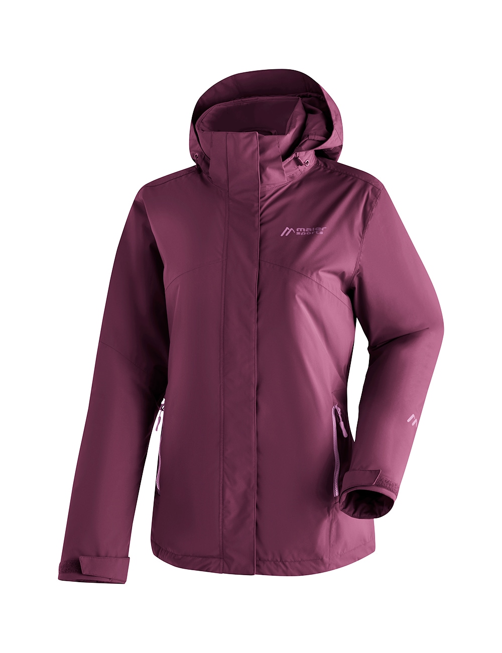 Maier Sports Regenjacke "Metor Therm Rec W" warme Damen Jacke mit Kapuze, Winterjacke wasserdicht atmungsaktiv