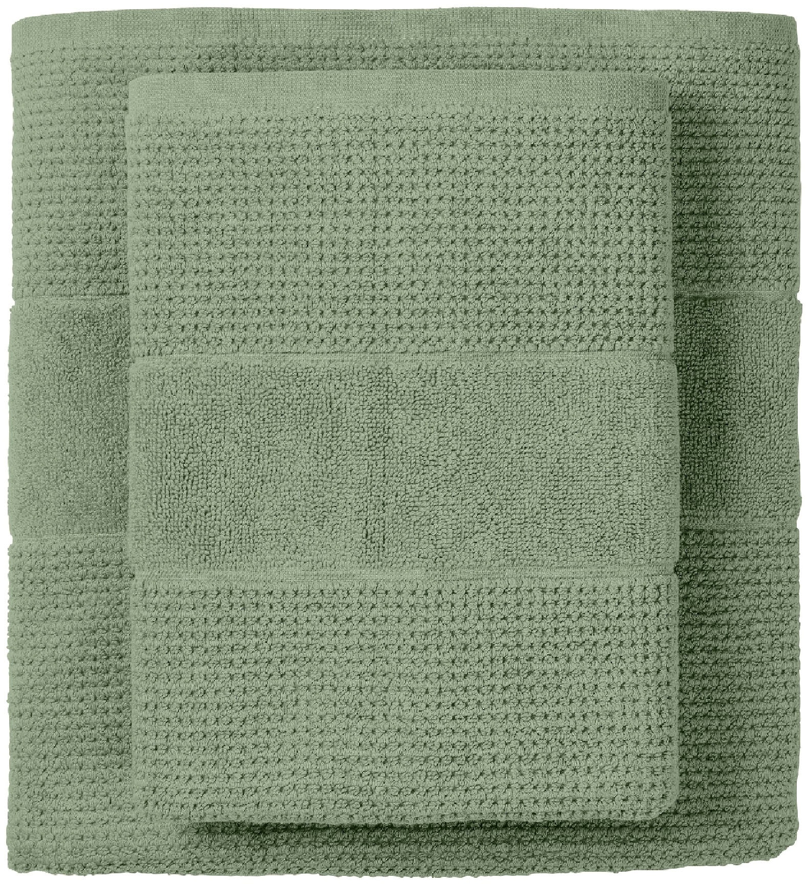 Schiesser Duschtücher »Turin aus 100% Baumwolle in dezenter Reiskornoptik«, (Set, 2 St., 2er Set Badetücher 70 x 140 cm), MADE IN GREEN by OEKO-TEX®