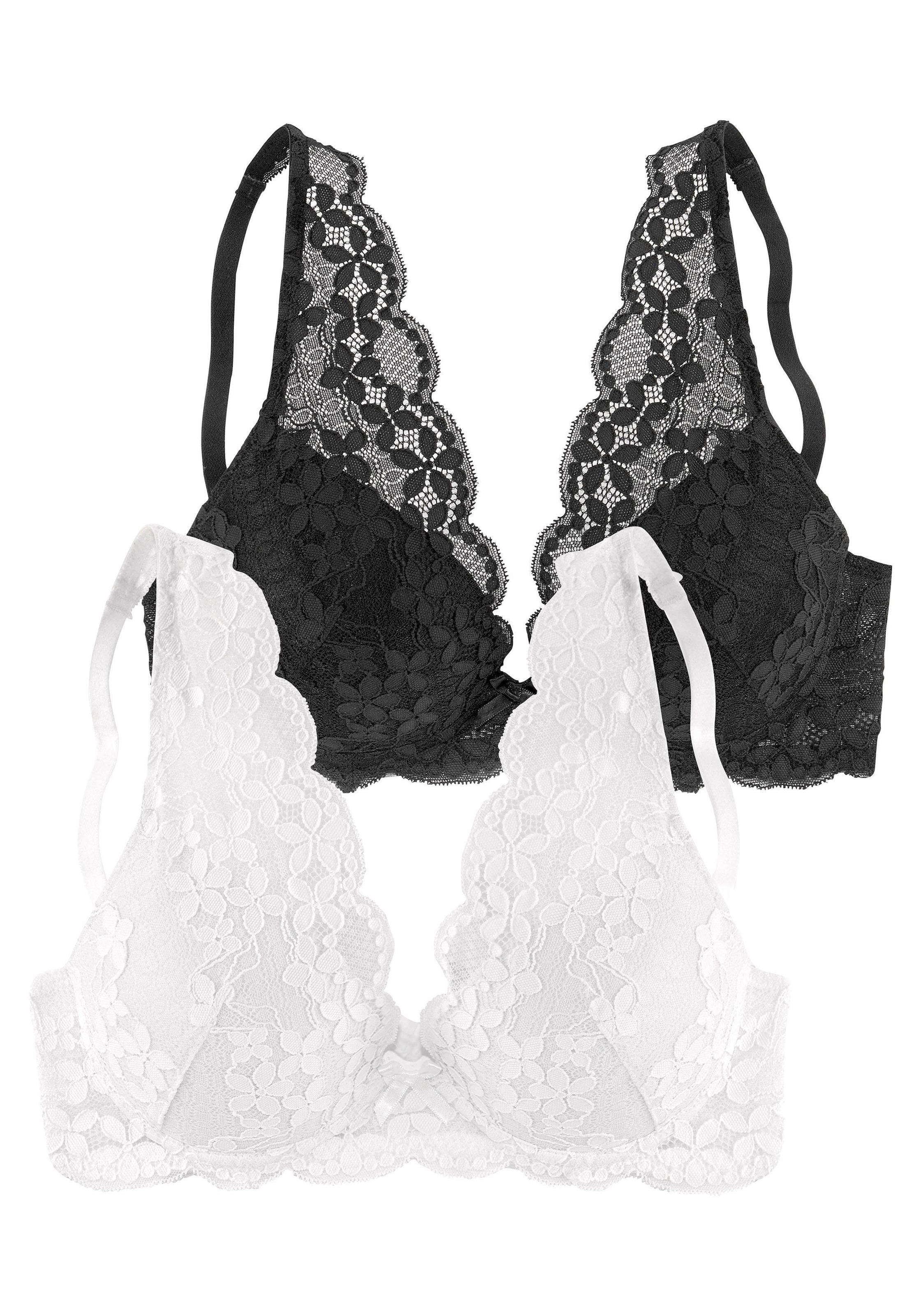 petite fleur Push-up-BH, (Packung, 2 Stück), in High Apex Schnittform,  Dessous online kaufen