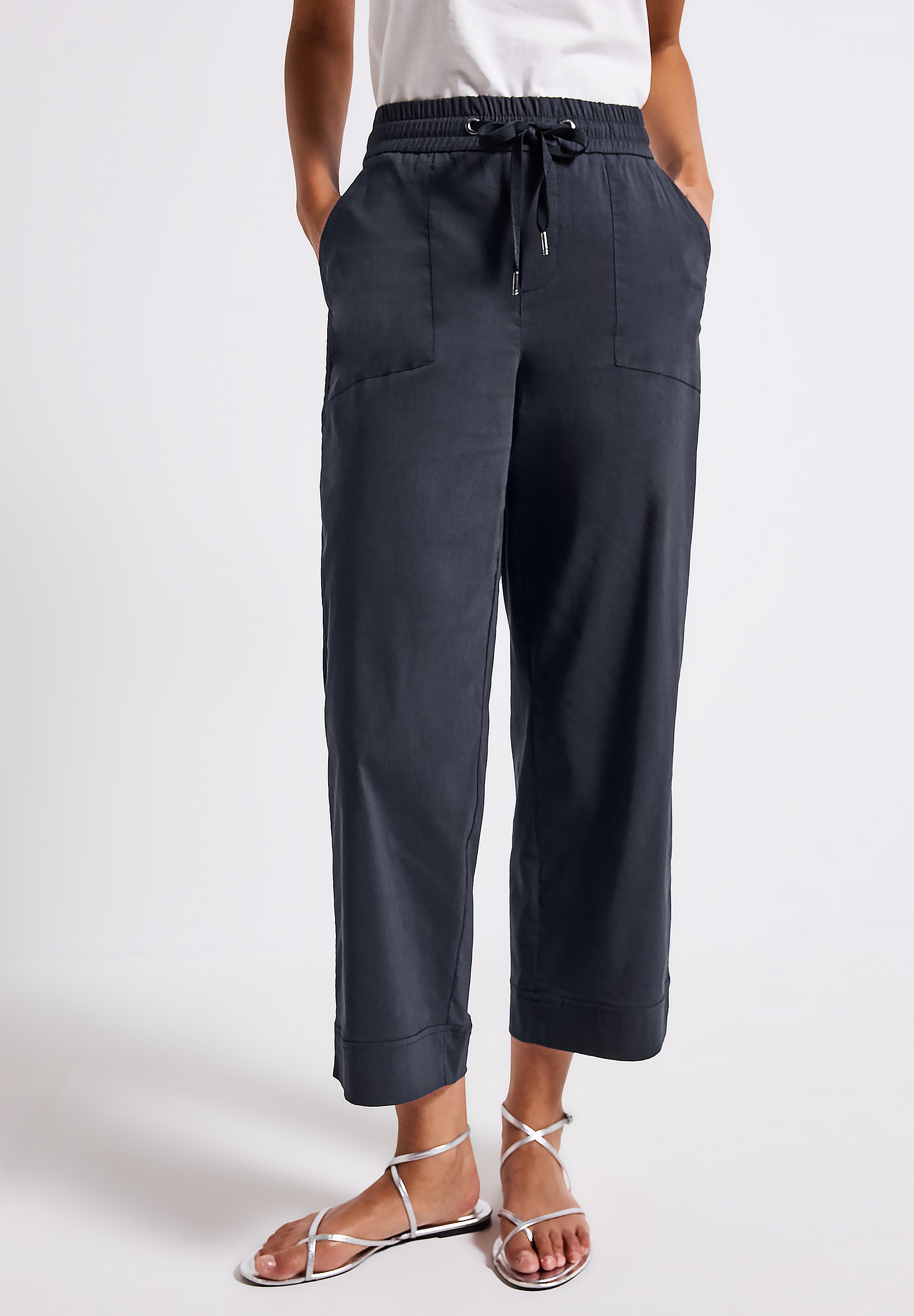 STREET ONE Stoffhose, Sommerhose mit Turn-Up günstig online kaufen