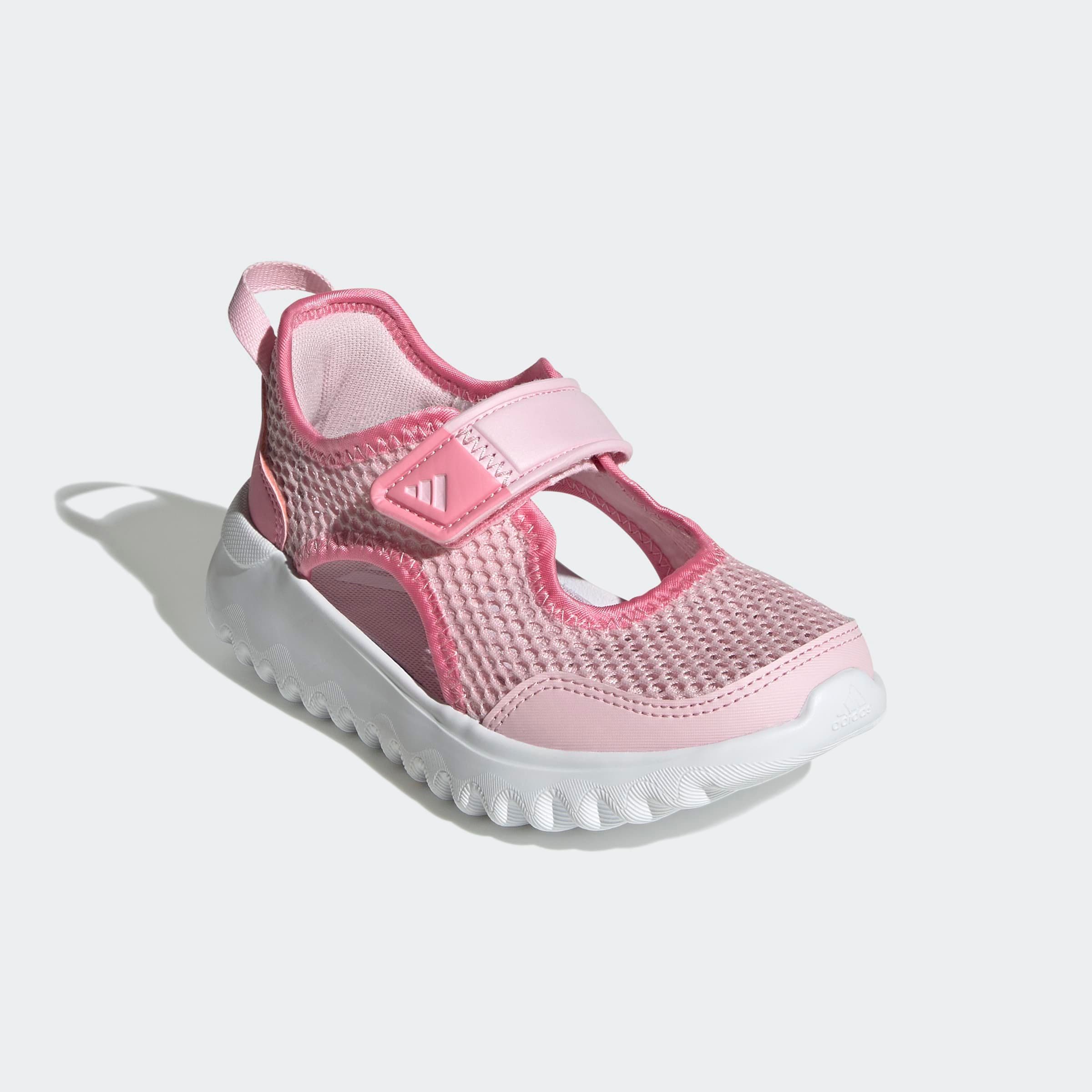 Mädchen Slip-On Sneaker "SUMMERFLEX C", ADIDAS SPORTSWEAR, Gr. 35, transparent, Synthetik, Textil, Schuhe