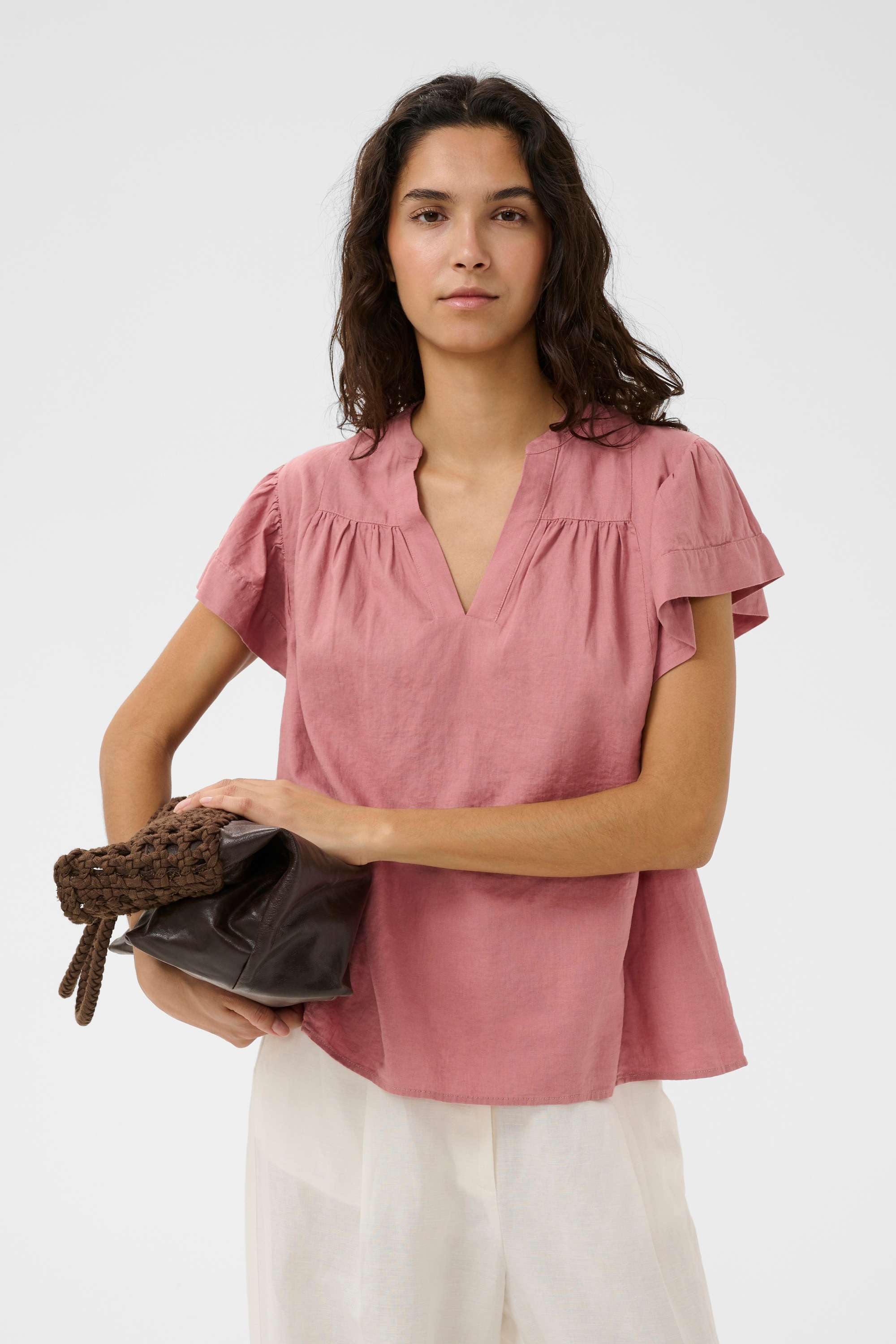 SOAKED IN LUXURY Kurzarmbluse »Kurzarm-Bluse SLAria«