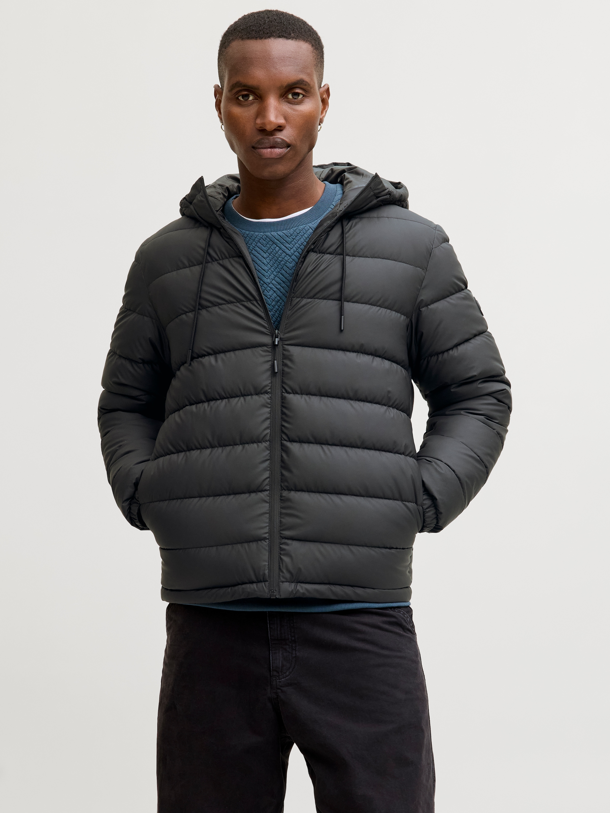 Jack & Jones Steppjacke "JCOPOINT PU PUFFER JACKET BF" mit Kapuze günstig online kaufen