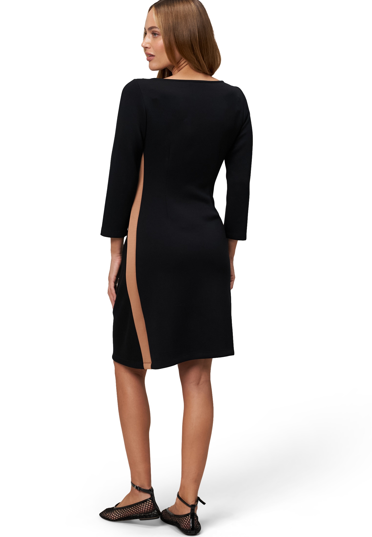 Zero Sweatkleid »zero Damen Sweatkleid mit Raffungen«, drapiert /gerafft