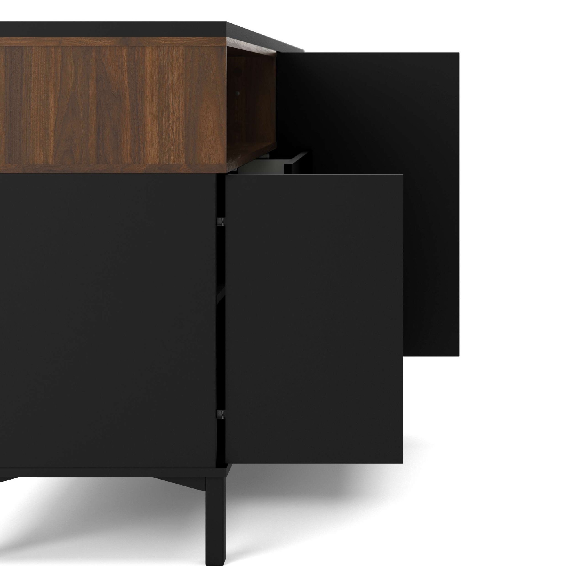 INOSIGN Sideboard »Roommers, Anrichte, Kommode, Stauraum«, Kommode, Breite 176 cm, Höhe 90 cm, 1 offenes Fach mit Rahmen-Optik