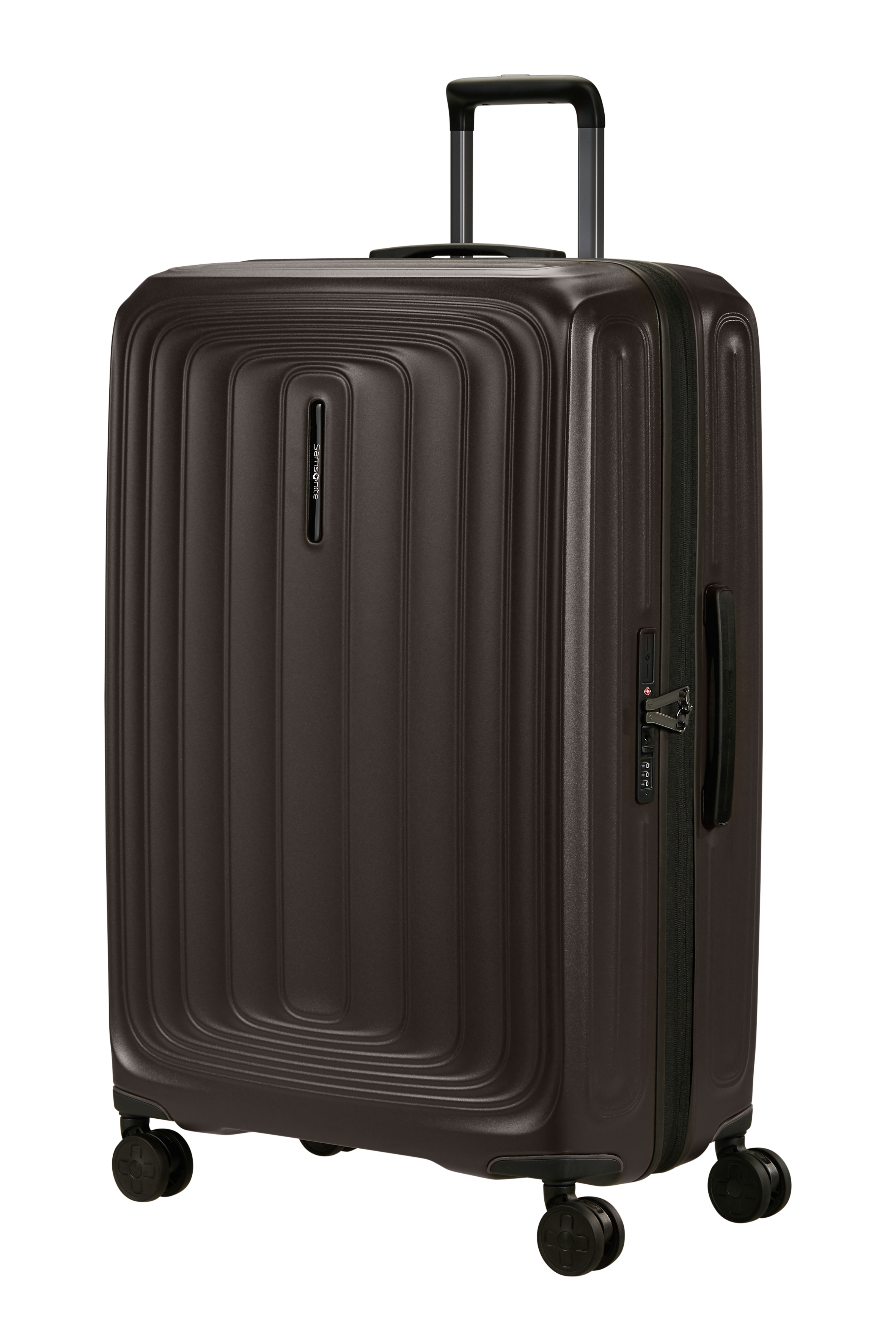 Samsonite "2WANDER" 125 l 4 Rollen aus robustem Polycarbonat, mit Adressetikett und Dehnfalte