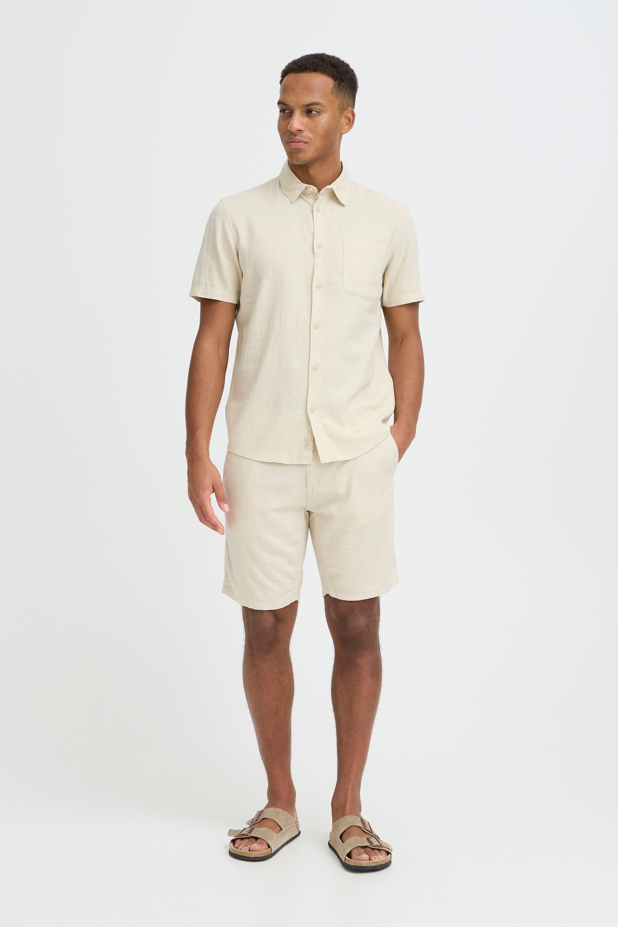 Thumbnail - Blend Leinenhose "BHLikat" Basic Chino Shorts mit Taschen