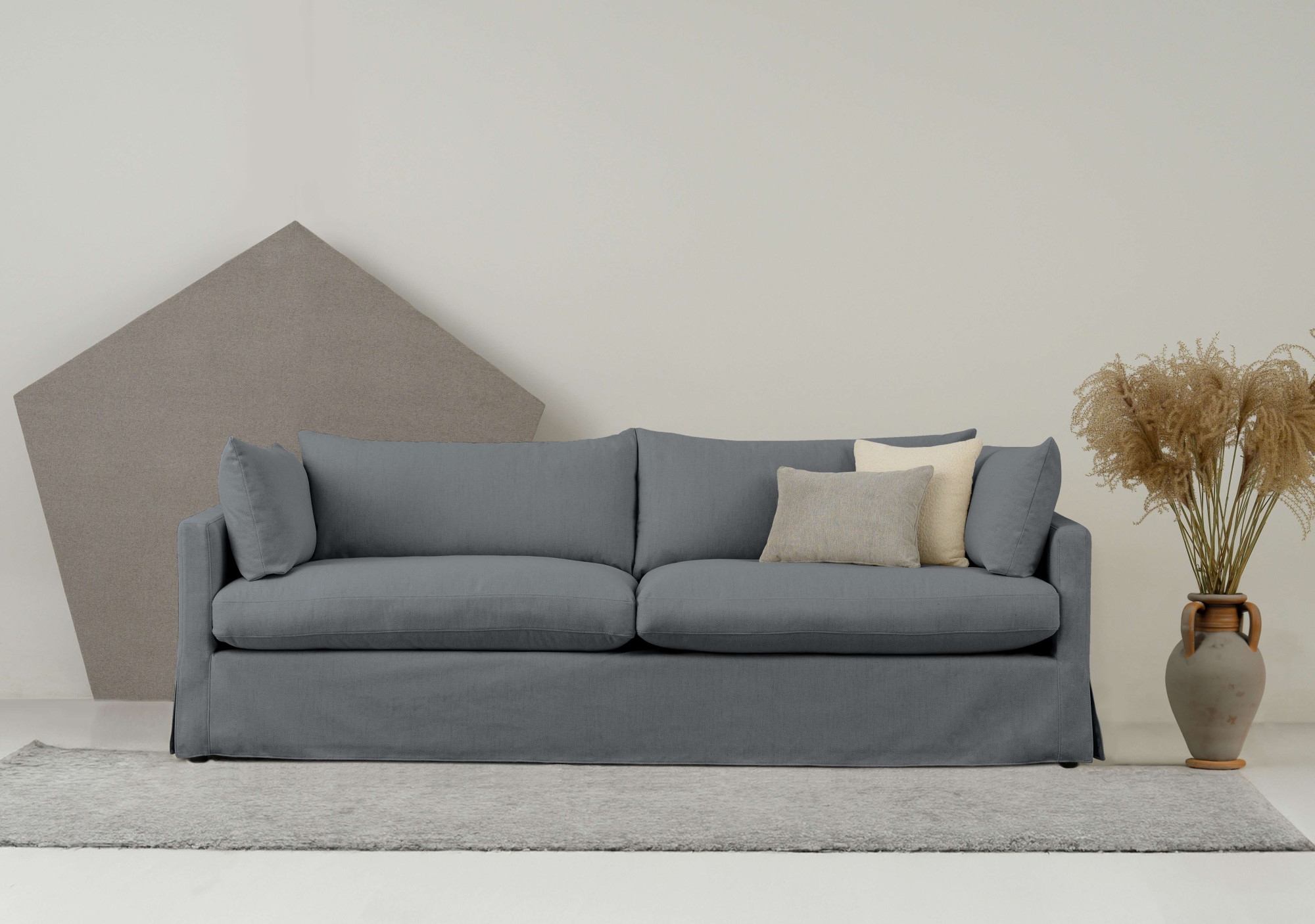 andas 3-Sitzer "Joucas, Hussensofa, Breite 244 cm" extra tiefe Sitzfläche, günstig online kaufen