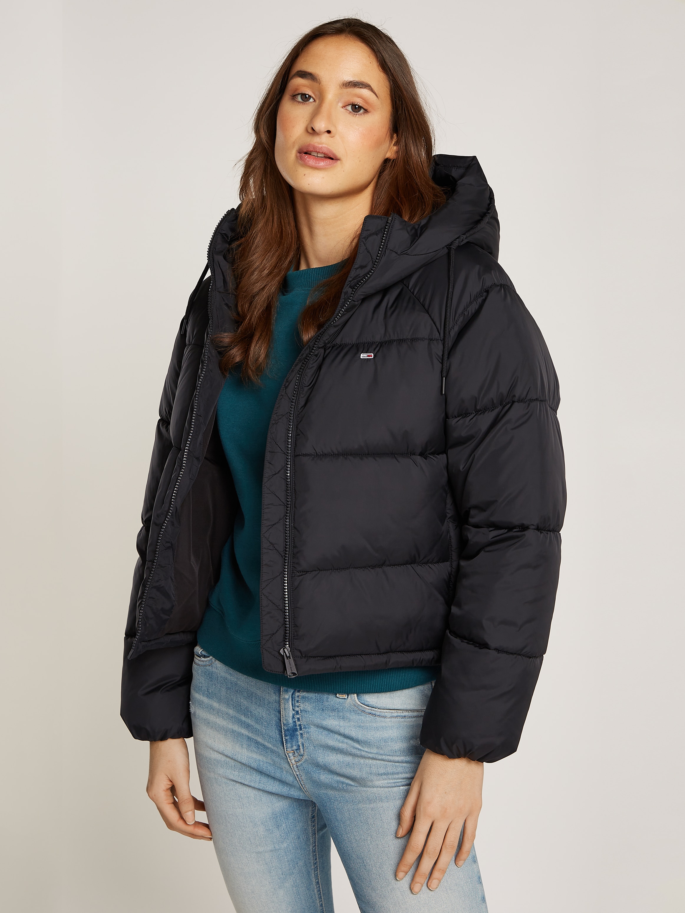 Steppjacke »TJW ASPEN PUFFER EXT«, mit Kapuze, mit Logostickerei