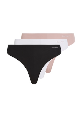 Calvin Klein Underwear Kelnaitės »3 PACK THONG (MID-RISE)« (P...