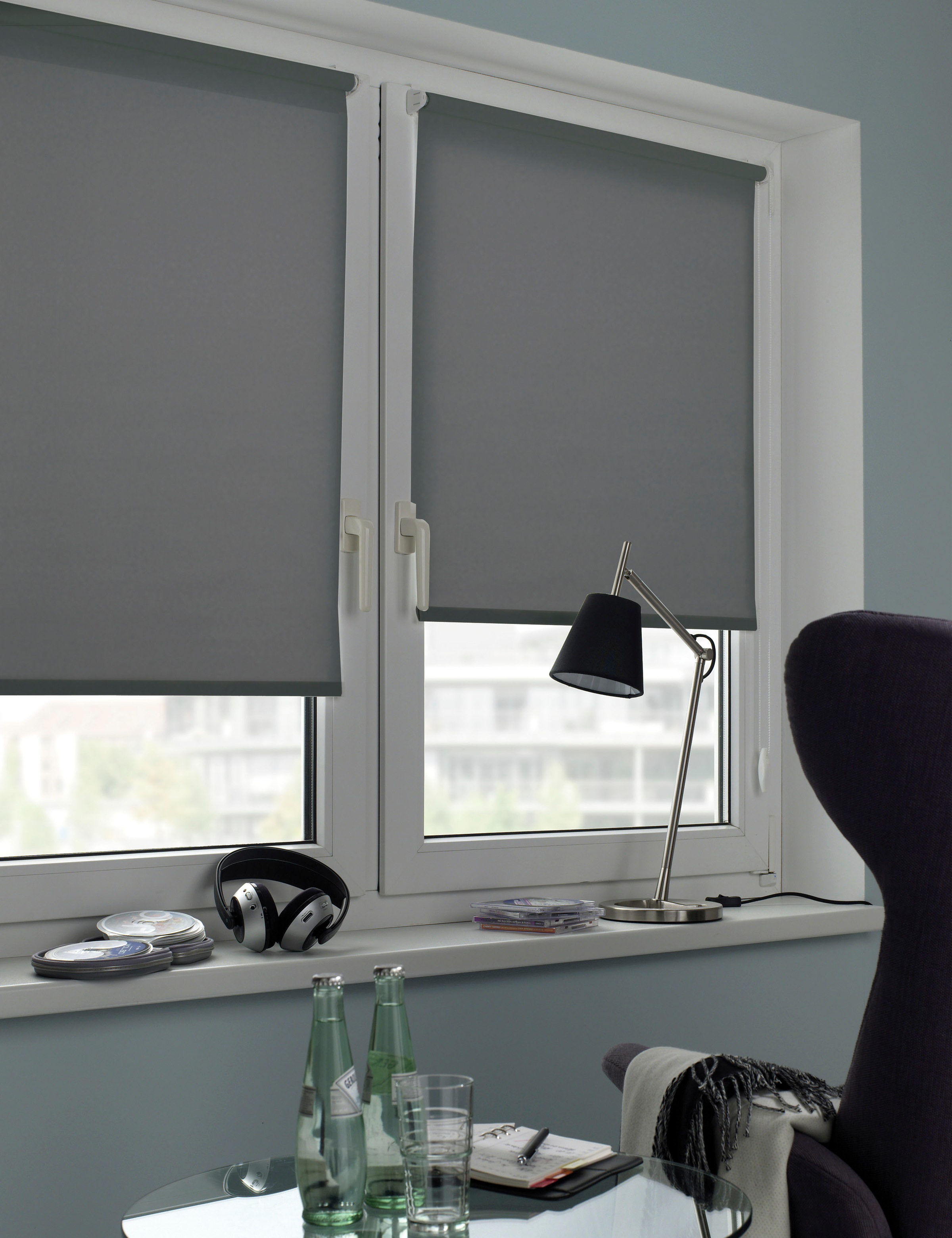 my home Seitenzugrollo "Uni Klemmrollo" verdunkelnd Sichtschutz mit Bohren/ günstig online kaufen