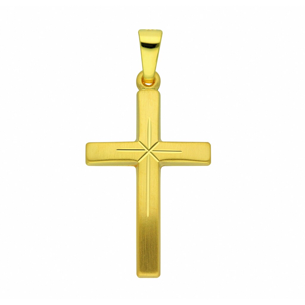 Adelia´s Kette mit Anhänger »333 Gold Kreuz Anhänger«