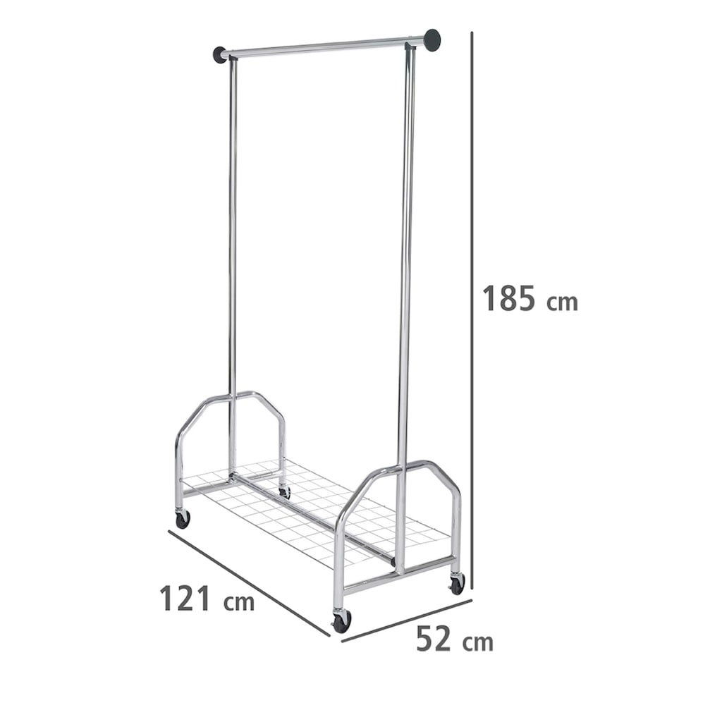 WENKO Garderobenständer »Kleiderständer Profi verchromt«, (1 St.)