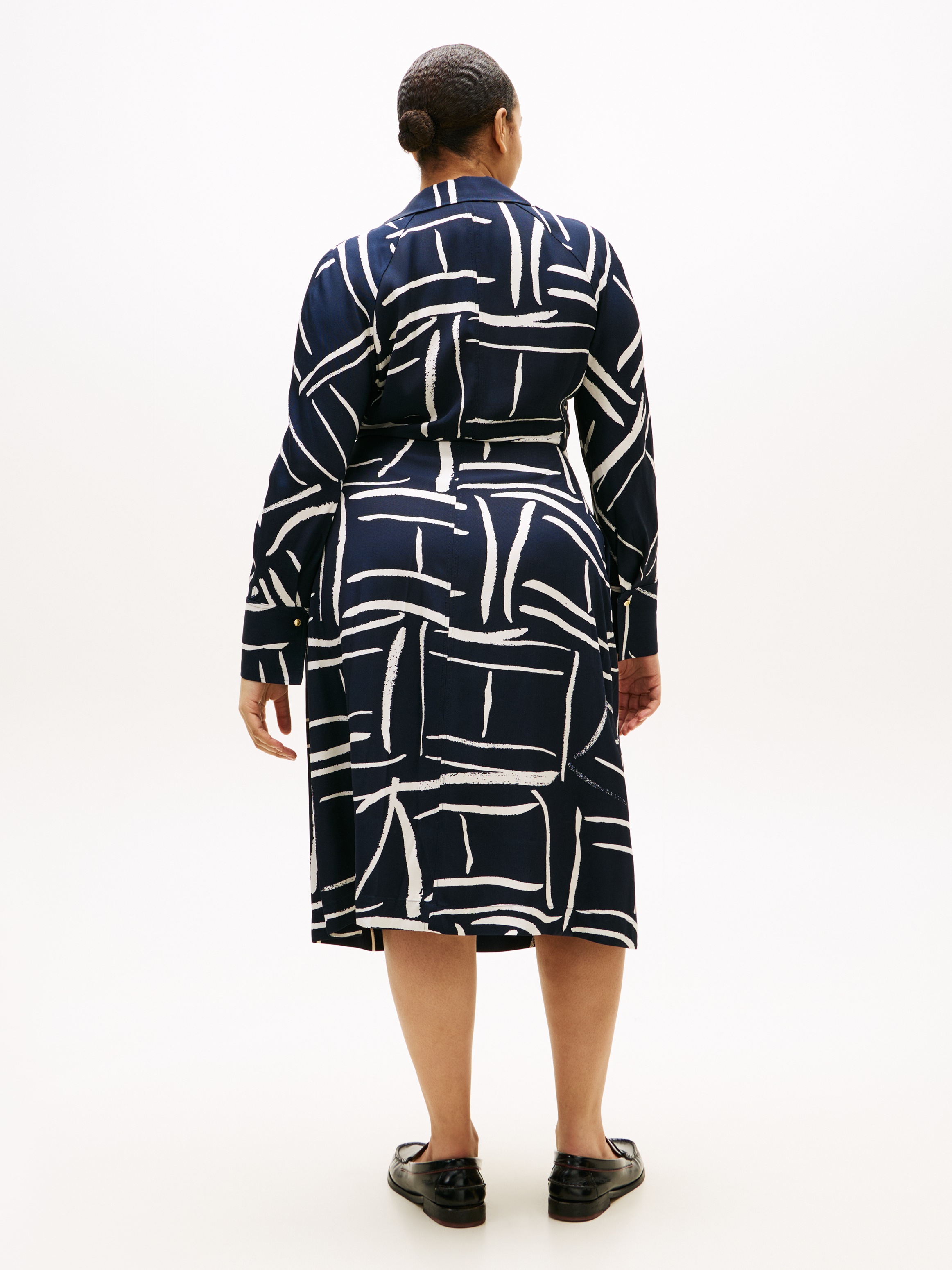 Tommy Hilfiger Curve Shirtkleid "CRV VIS TWILL MIDI SHIRT DRS LS" in großen günstig online kaufen