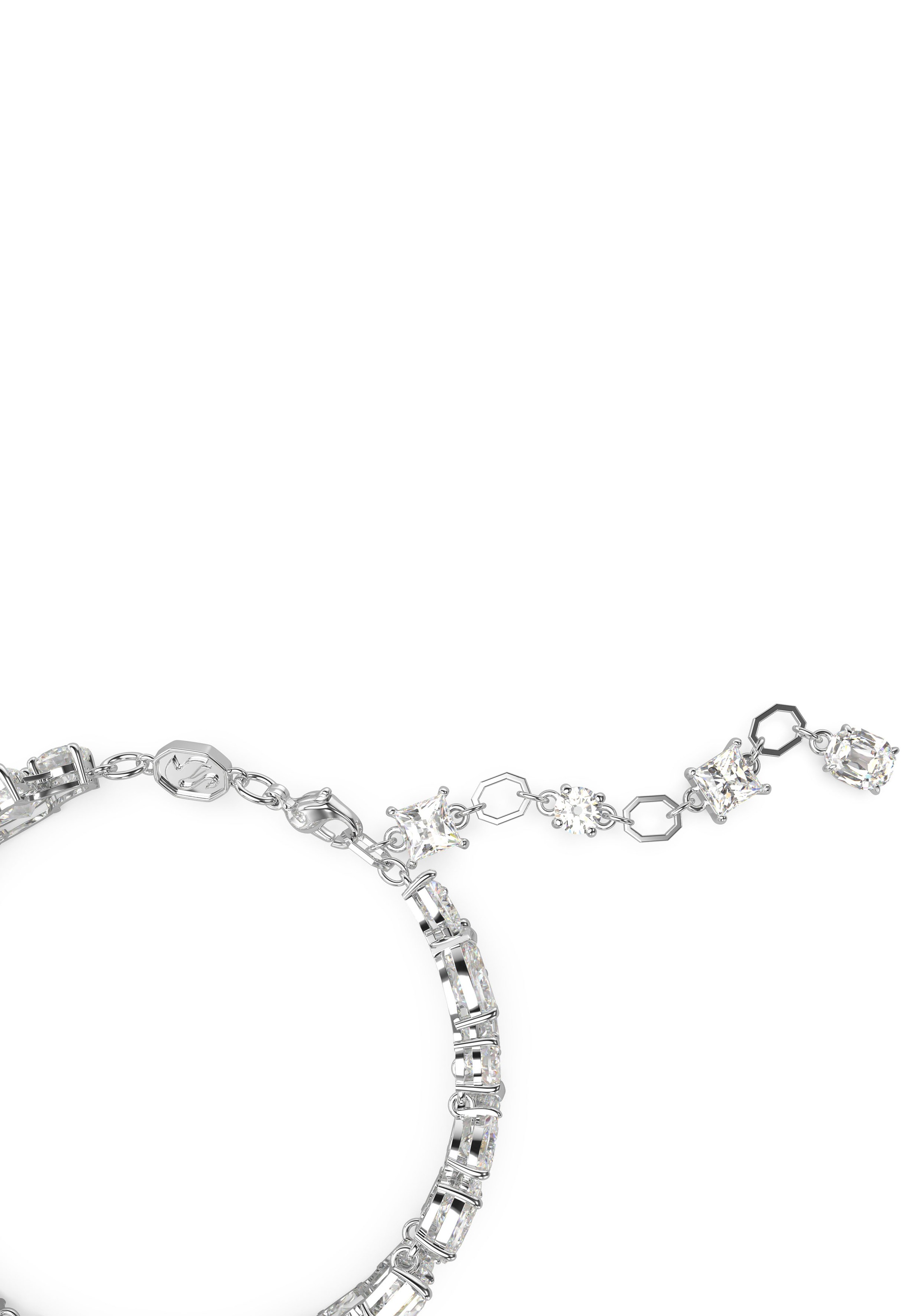 Armkette SWAROVSKI "Schmuck Geschenk Mesmera Armband" Gr. M, silber (metallfarben, kristallweiß, kristallweiß), Armbänder, Damen, M, Metall, glitzernd, glänzend, Armkette, mit Swarovski Zirkonia (synth.) 5