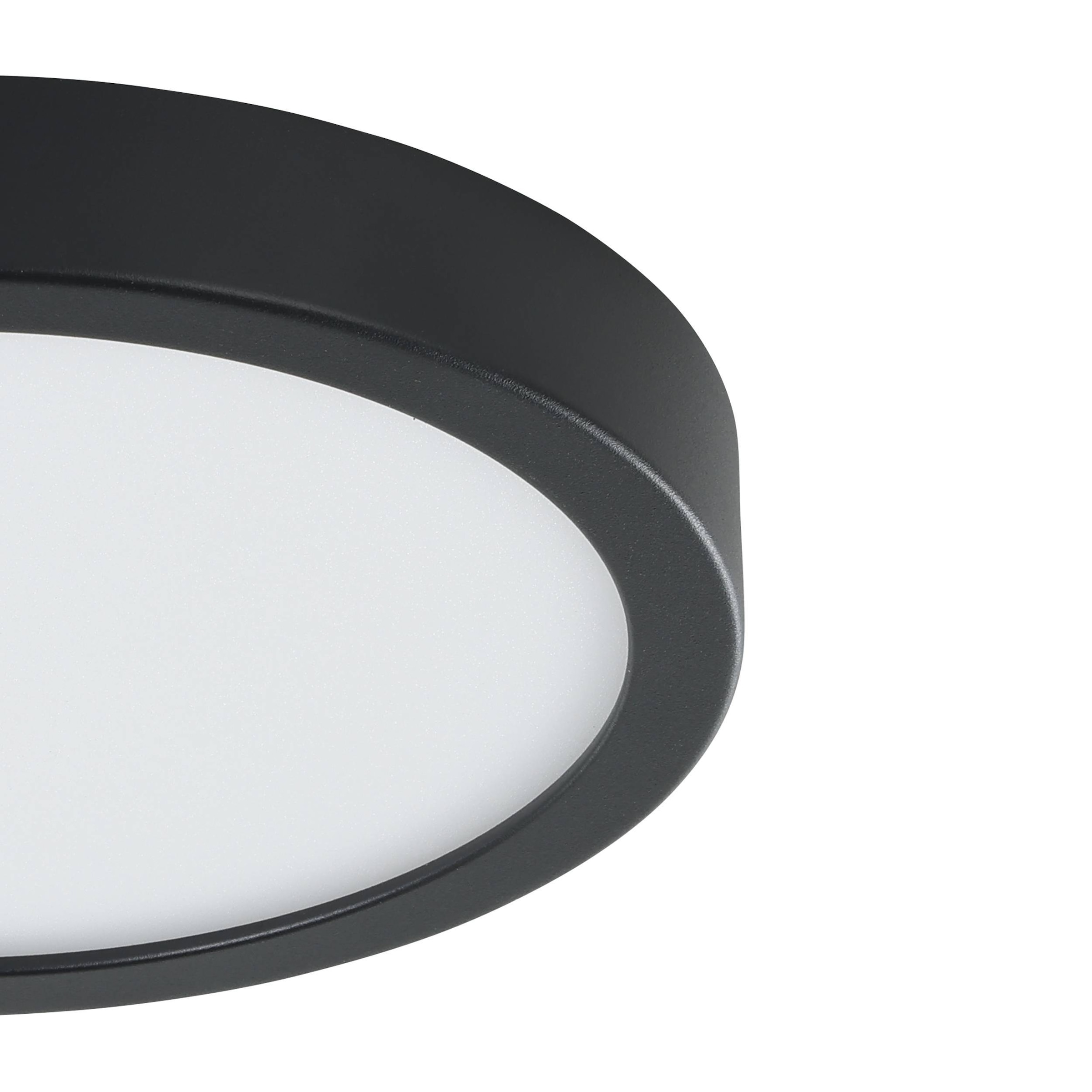 EGLO Aufbauleuchte »Fueva 5 Deckenlampe, Aufbaulampe, Metall und Kunststoff, Flurlampe« LED-Modul 1 Stk. Warmweiß Aufbauleuchte - H2,8 x Ø21 cm - schwarz - 17W inkl.