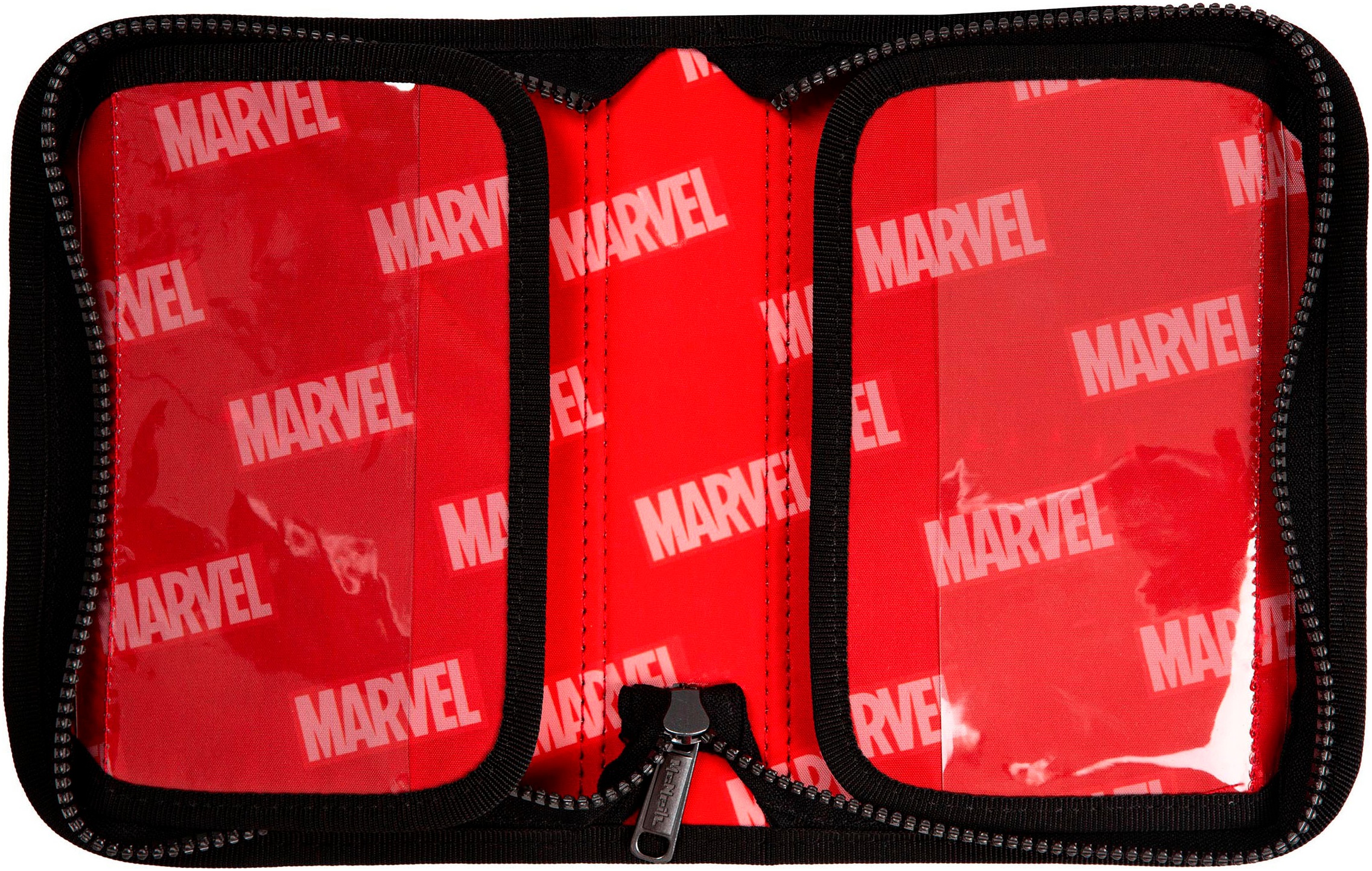 McNeill Schulranzen »Perfecto, Marvel, Avengers«, reflektierende Streifen auf den Schultergurten-retroreflektierende Flächen, inkl. Federmäppchen, Turnbeutel, Schlamperrolle & Motivmagnet