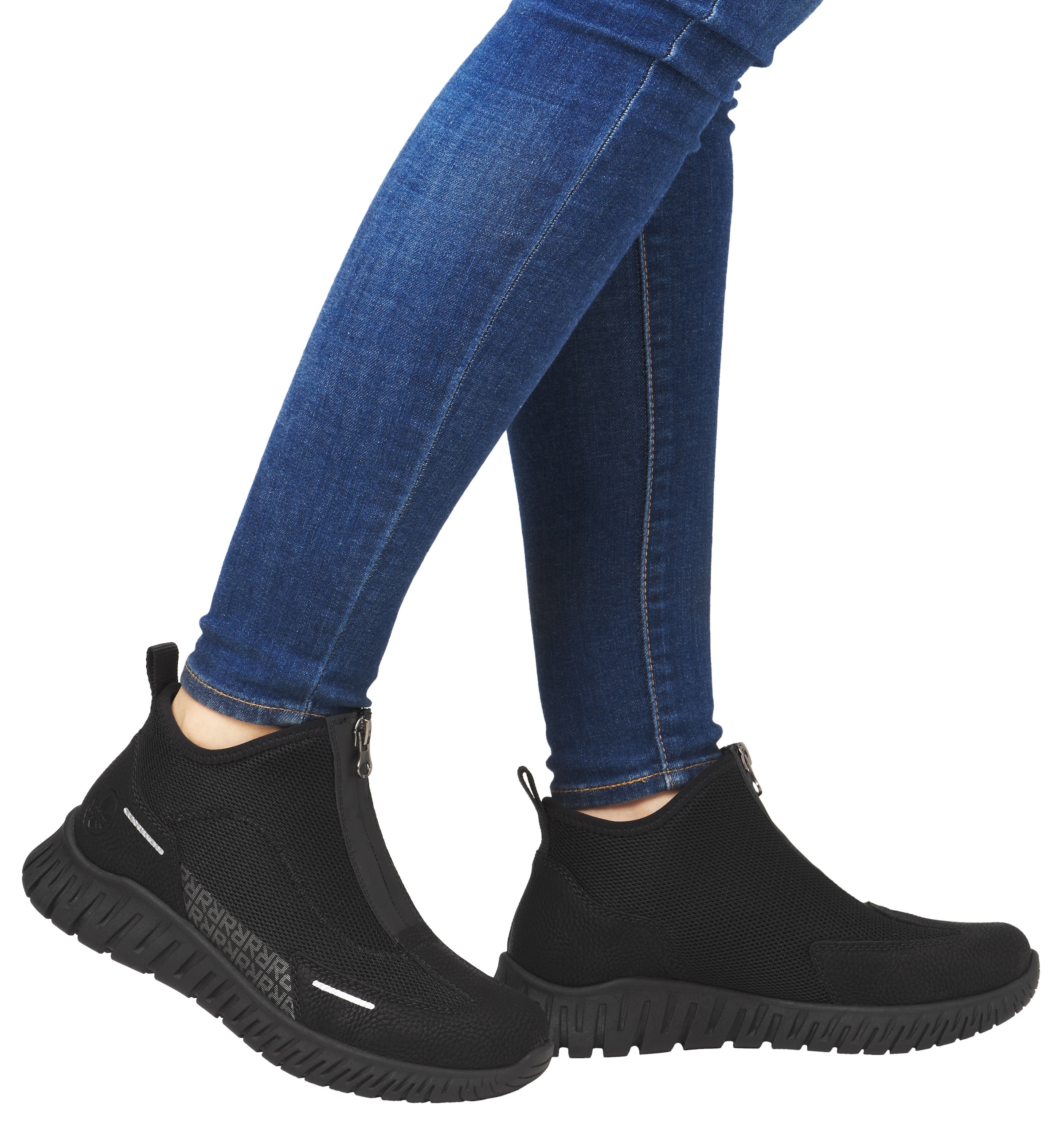 Rieker Slip-On Sneaker, Schlupfboots, High Top Sneaker, Stiefelette in veganer Verarbeitung