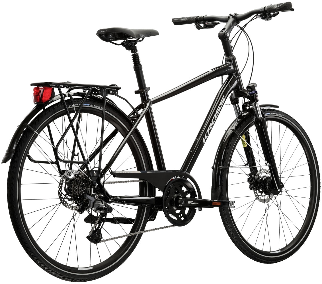 Kross Trekkingrad »Trekkingrad Trans 7.0 schwarz 20 Gänge«, 20 Gang, Shimano, CUES U6020 Schaltwerk, Kettenschaltung