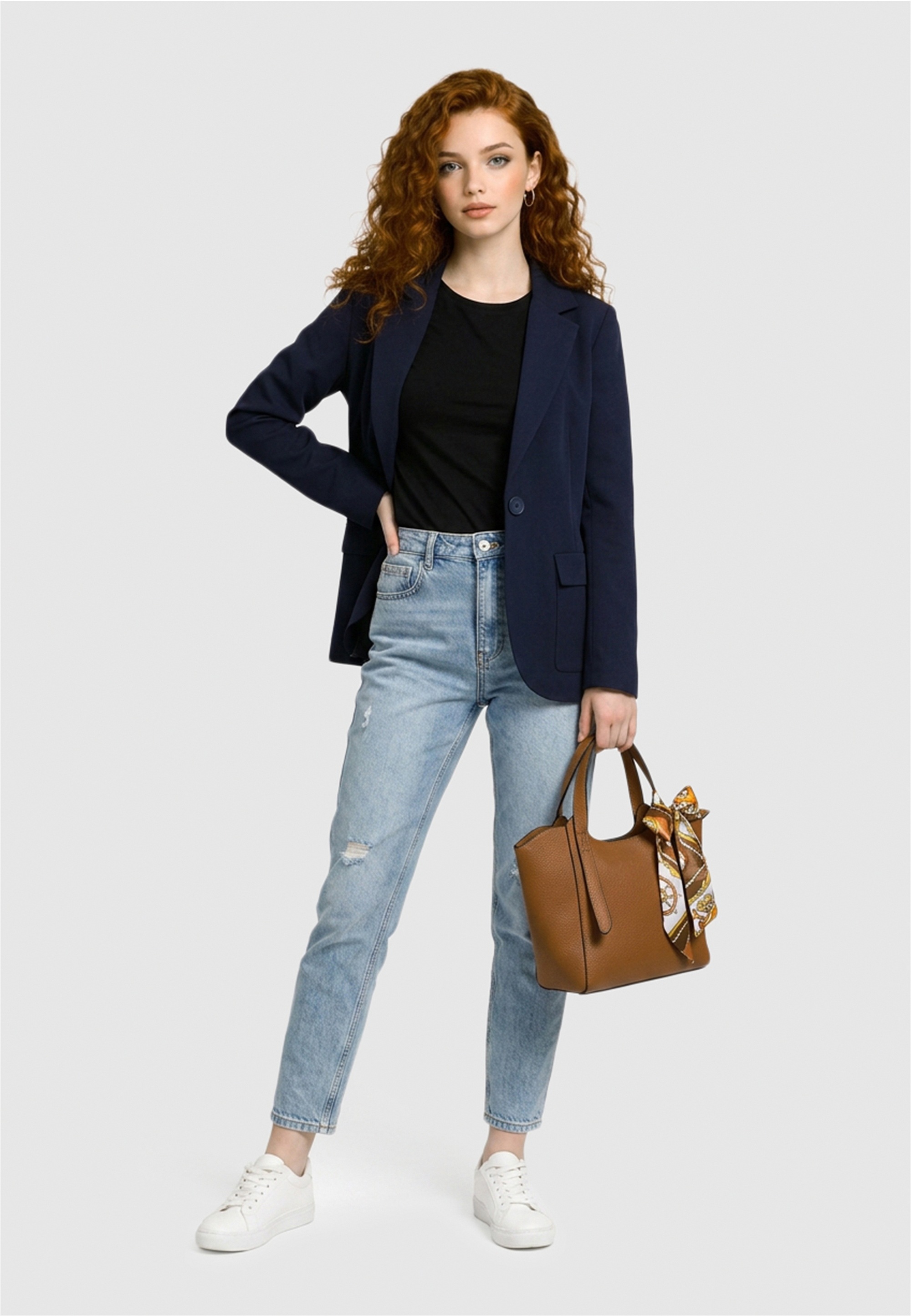 Harpa Henkeltasche »2in1« mit dekorativem Schal und Innentasche