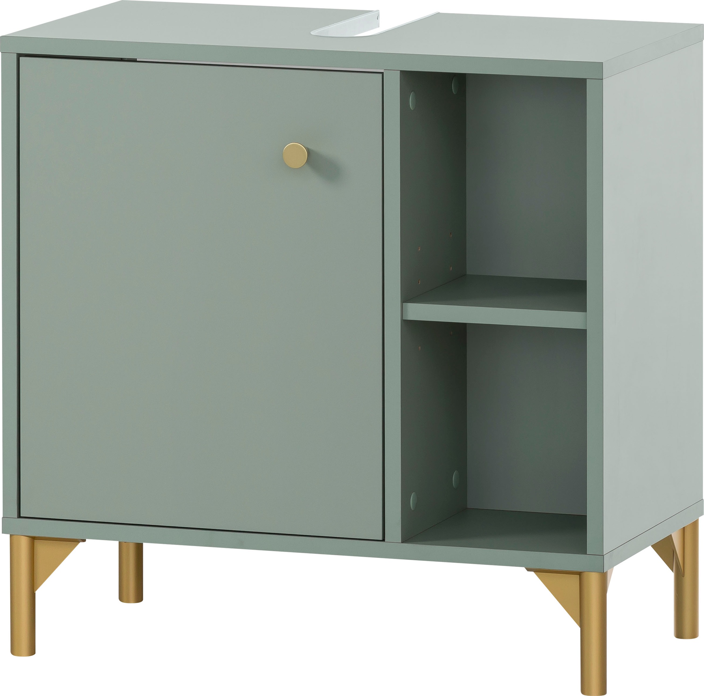 welltime Waschbeckenunterschrank "Ando, Waschbeckenunterschrank, Made in Germany, B: 60,2 cm" Solide Verarbeitung - Dieses Produkt ist in Deutschland gefertigt
