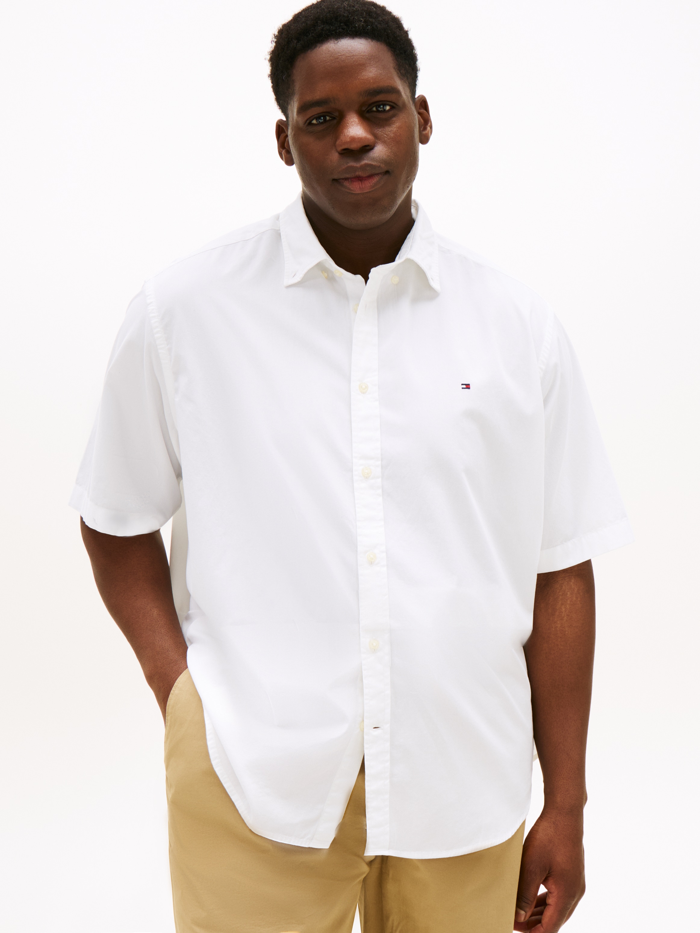 Tommy Hilfiger Big & Tall Kurzarmhemd "BT-FLEX POPLIN SOLID S/S SHIRT-B", G günstig online kaufen