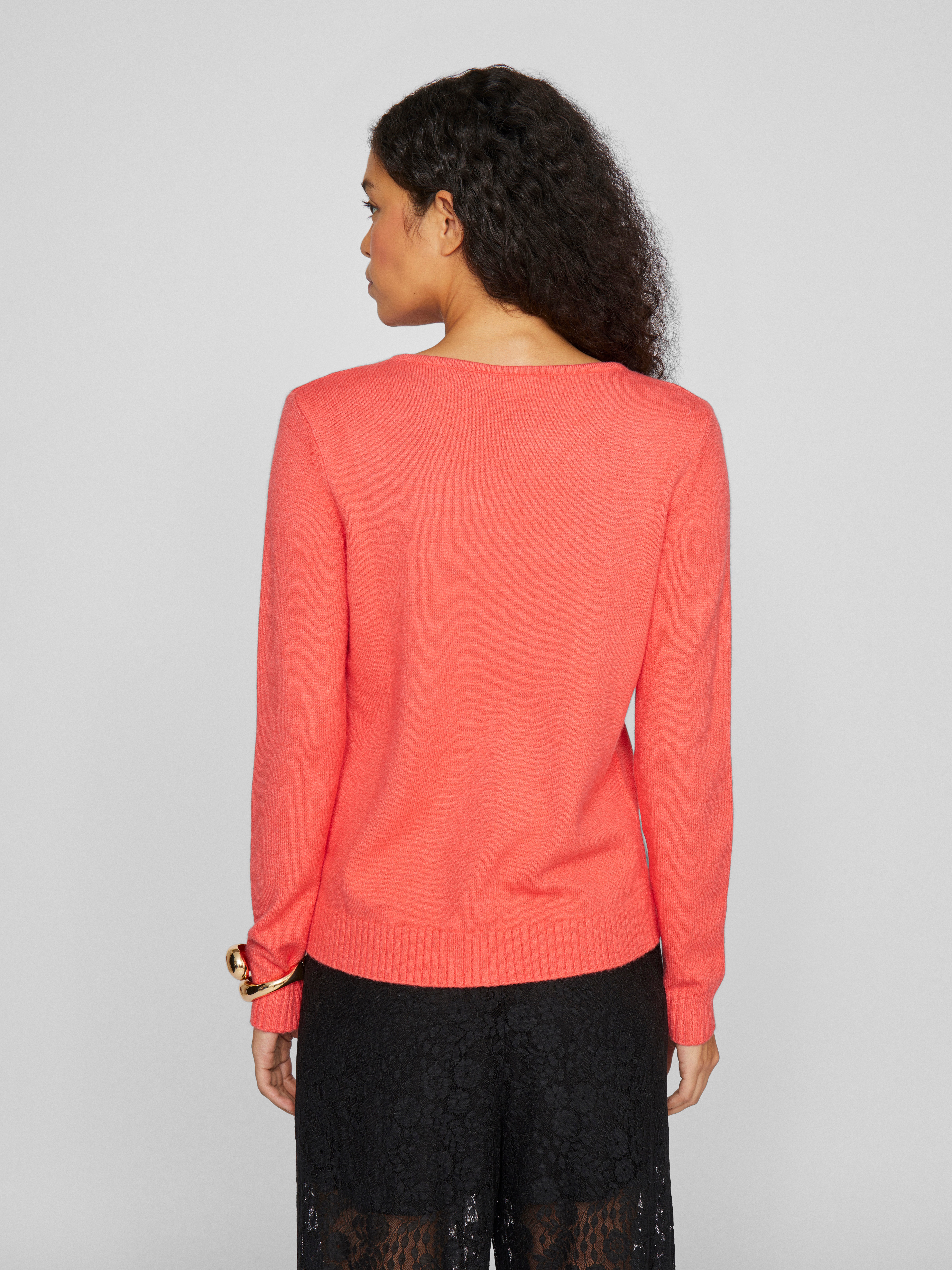 Thumbnail - Vila V-Ausschnitt-Pullover "VIRIL V-NECK L/S KNIT TOP - NOOS"