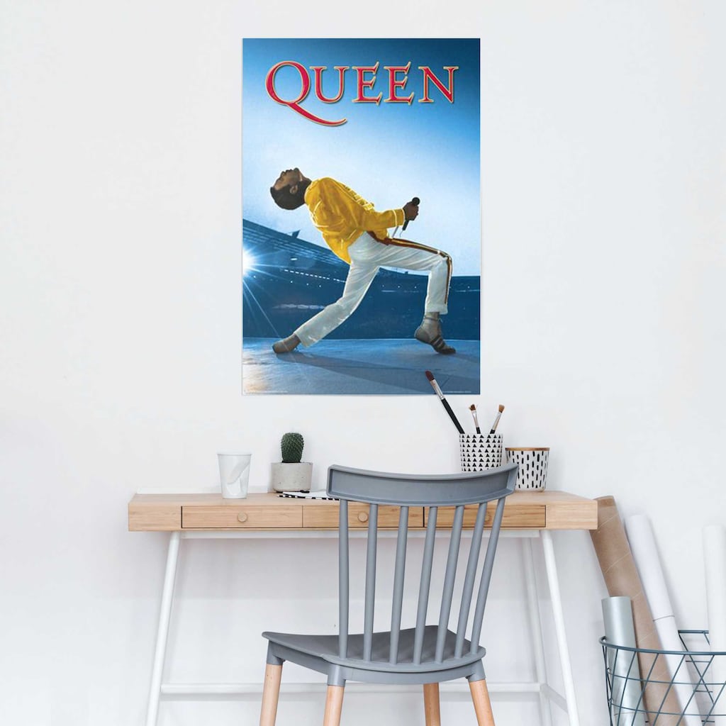 Reinders! Poster »Queen Freddie Mercury - Wembley-Stadion - Musik - Queen Album«, (1 St.)