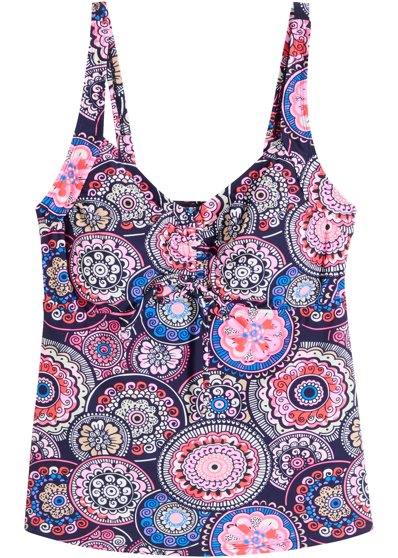 bonprix Tankini-Top rundum bedrucktes Design, sportlicher Stil