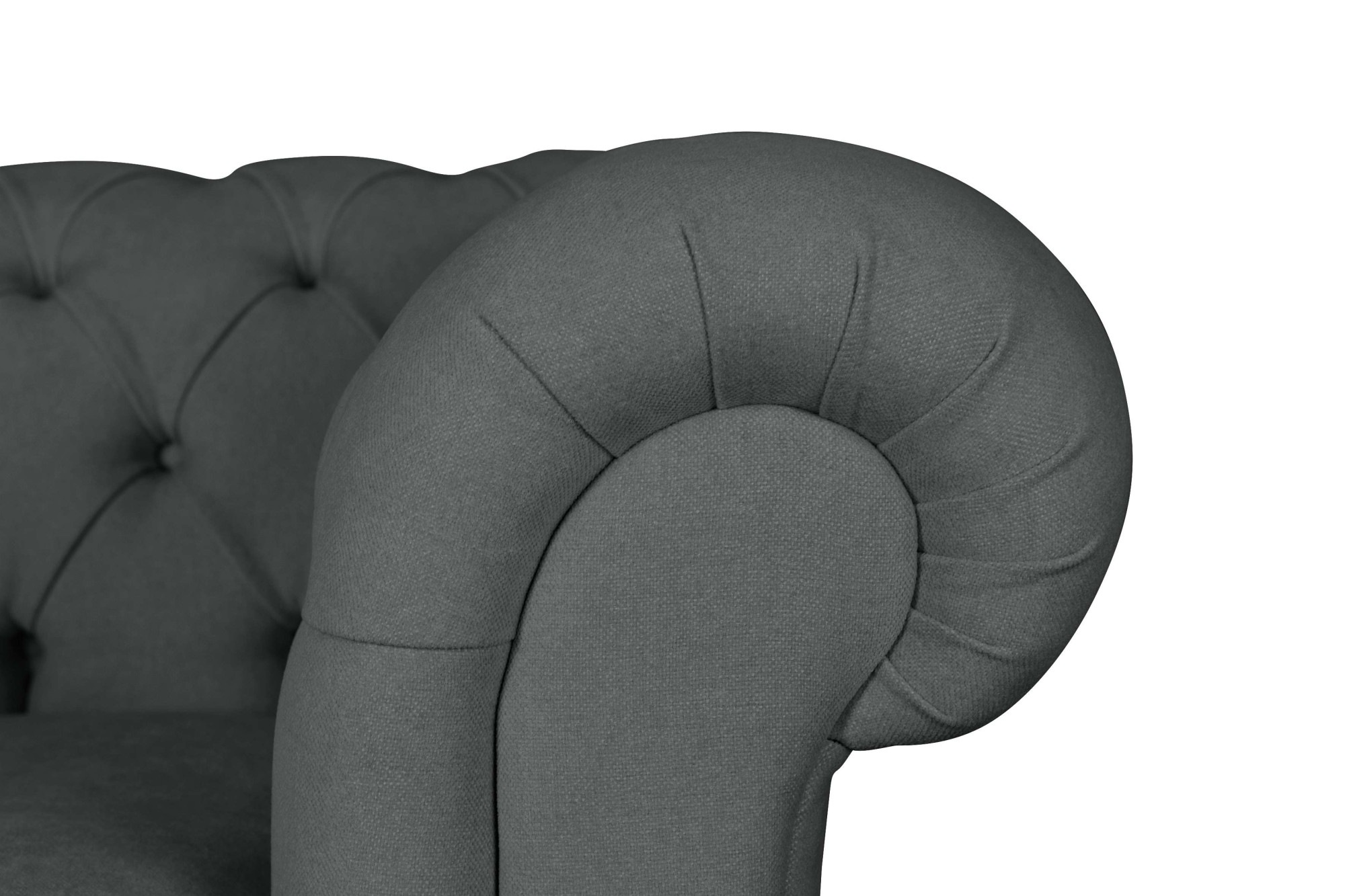 Home affaire 3-Sitzer »CHARENTE, optionale Schlafsofa, Chesterfield-Sofa, Bettfunktion«, mit edler Knopfheftung und typischen Armlehnen, B/T/H 198/89/74 cm