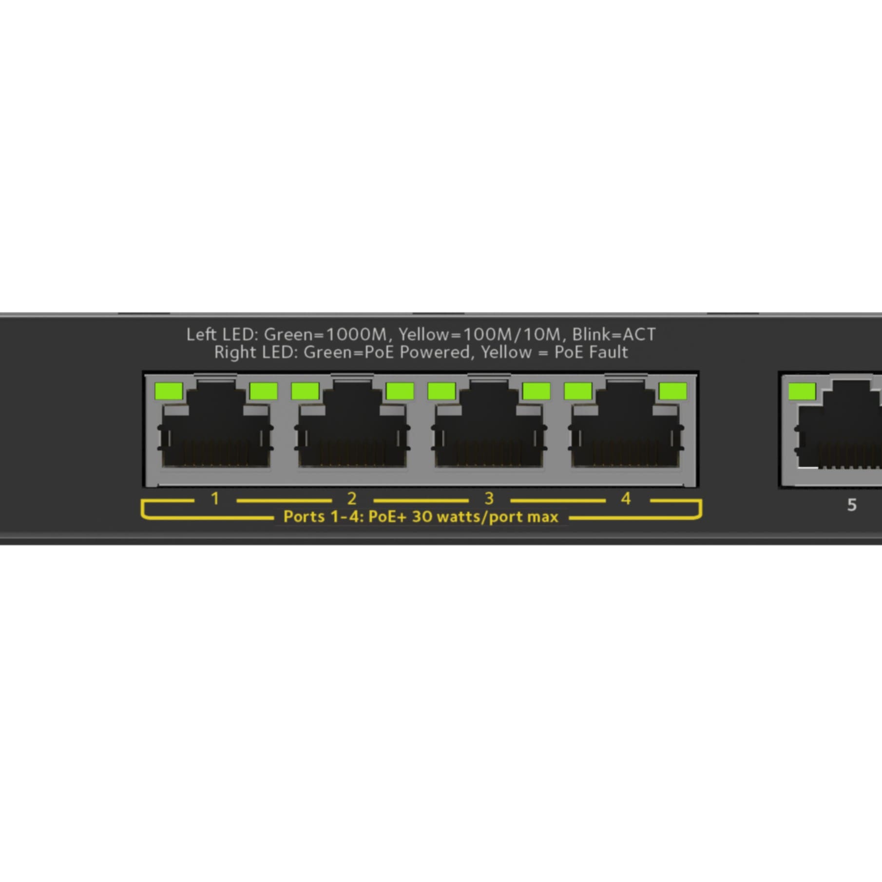 NETGEAR Netzwerk-Switch »5-Port Gigabit Ethernet High-Power PoE+ Plus Switch«