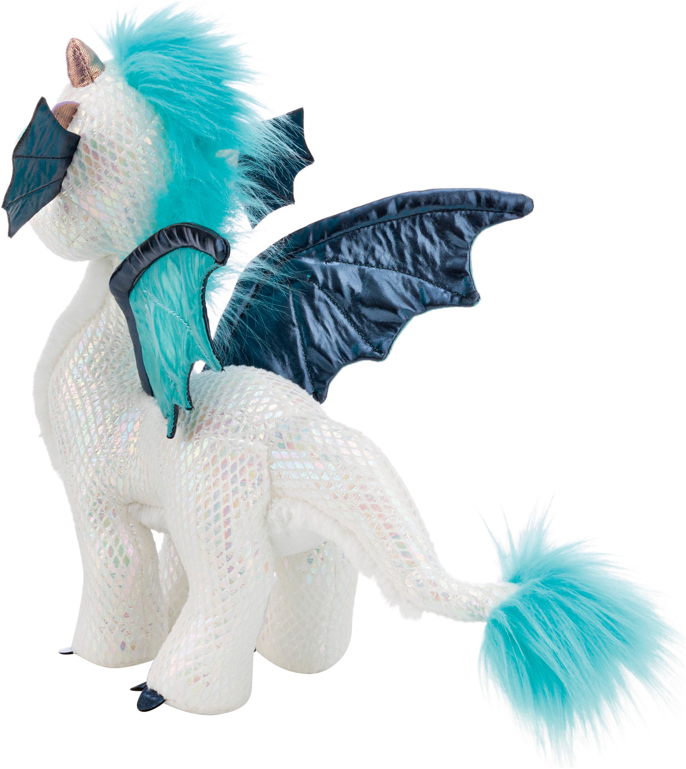 Nici Kuscheltier »Winter, Drache Zafura, 27 cm stehend« stehend, enthält recyceltes Material (Global Recycled Standard)