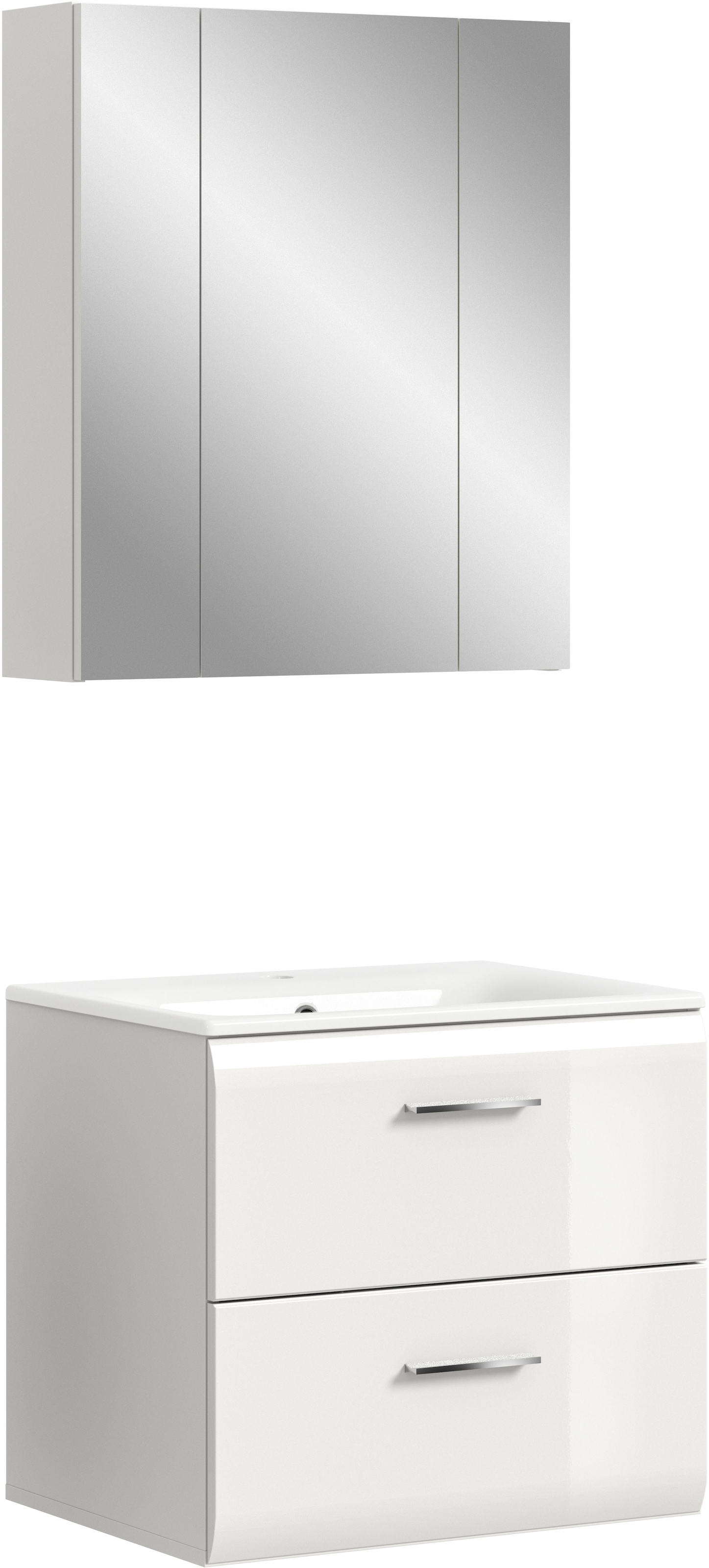 INOSIGN Badezimmer-Set, (Set, 3 St.), Florenz, Badkombination 3-tlg., Weiß günstig online kaufen