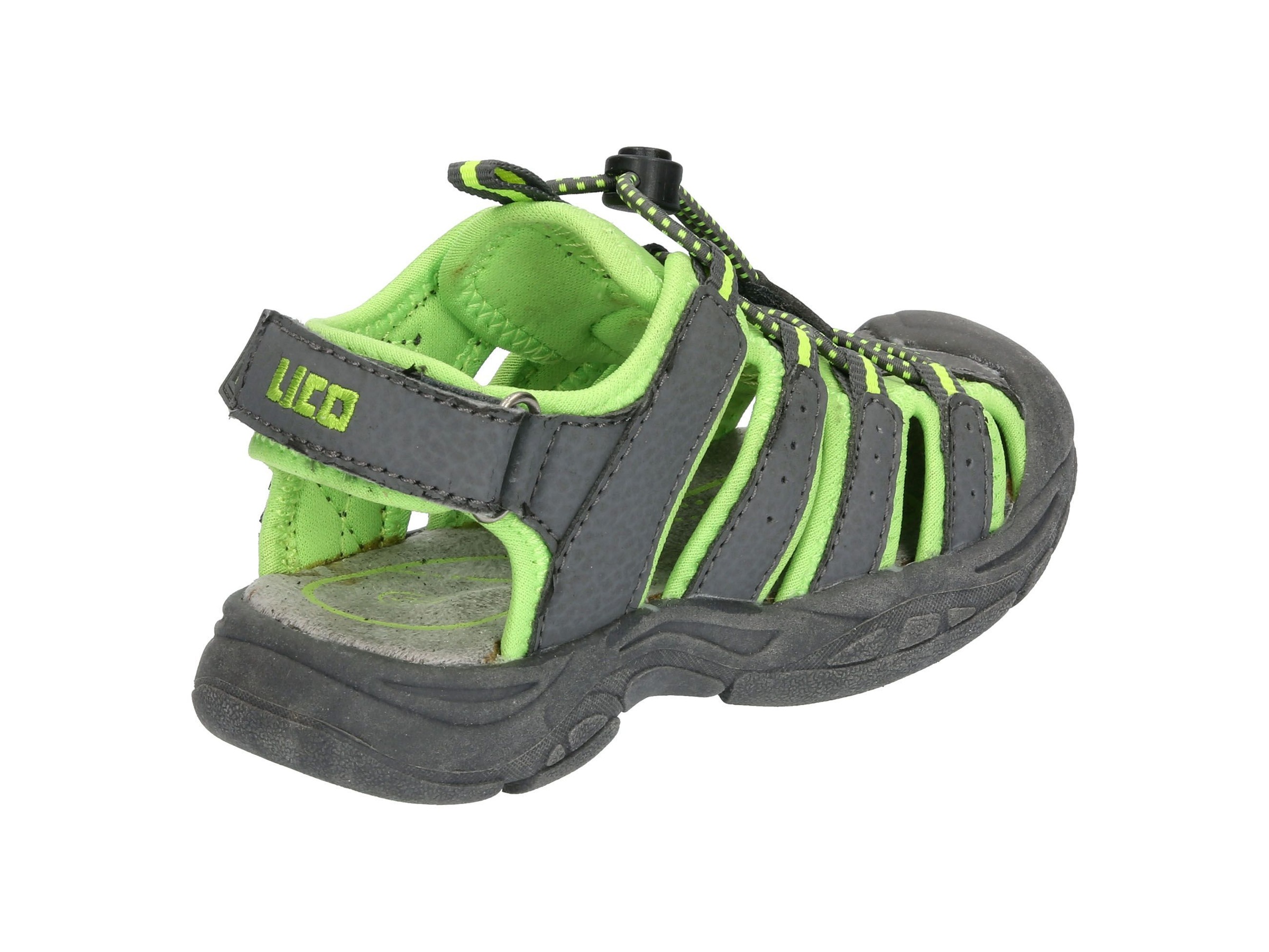 Sandale LICO "Sandale Nimbo", Mädchen, Gr. 32, grau, Synthetik, Schuhe Sandale 3