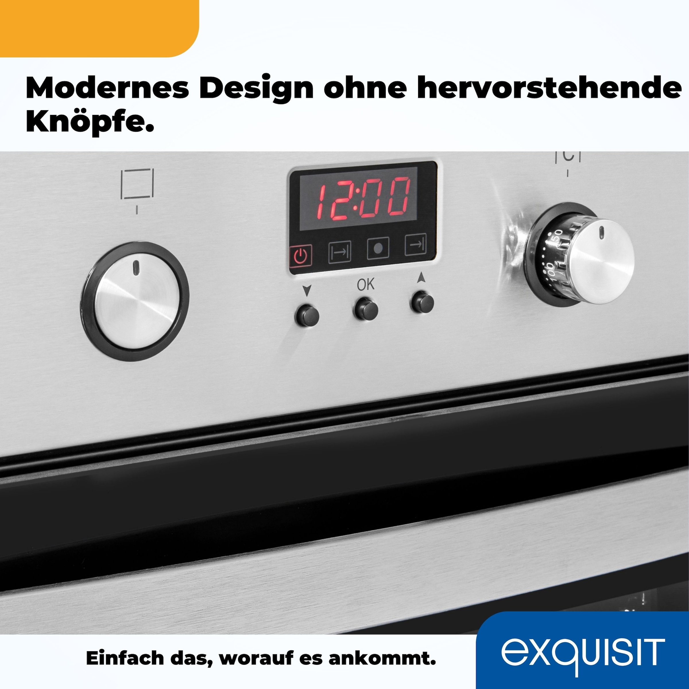 exquisit Backofen-Set »EBE 65-1 H«, mit Teleskopauszug nachrüstbar