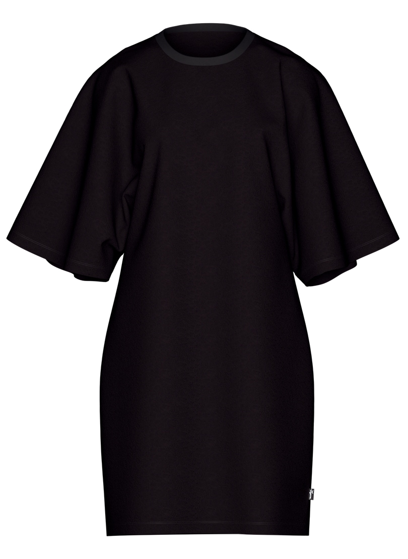 Trigema Jerseykleid »TRIGEMA Nicki Kleid mit weiten Ärmeln«, (1 tlg.)