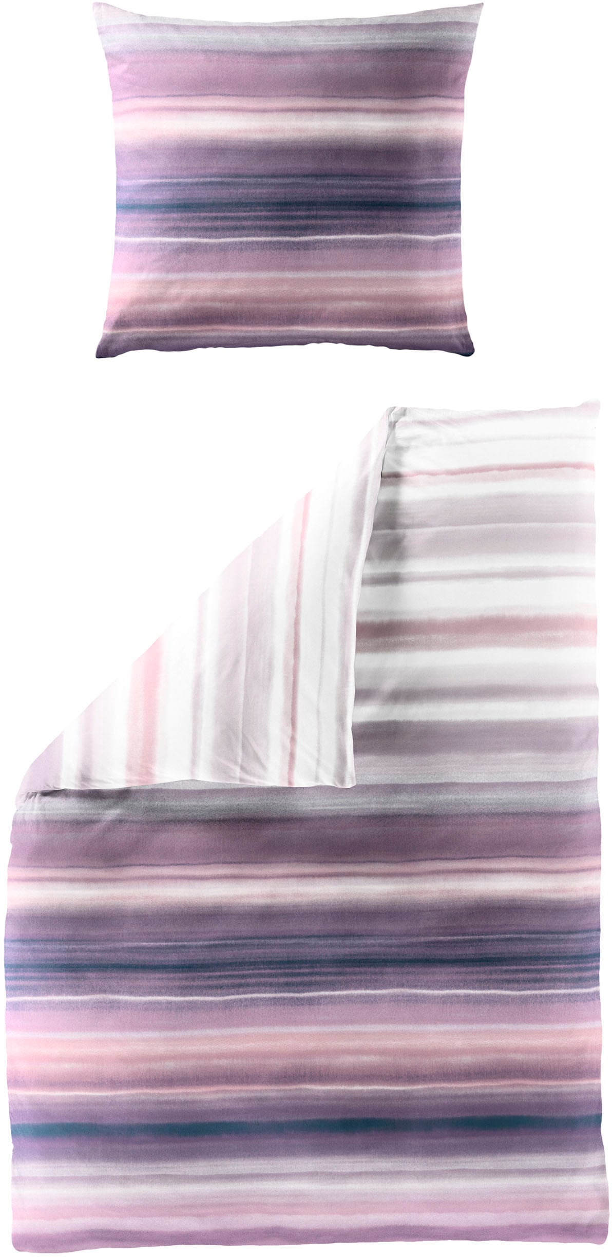 BIERBAUM Bettwäsche "4068" 2 Stk. Seersucker, 100 % Baumwolle, bügelfrei günstig online kaufen