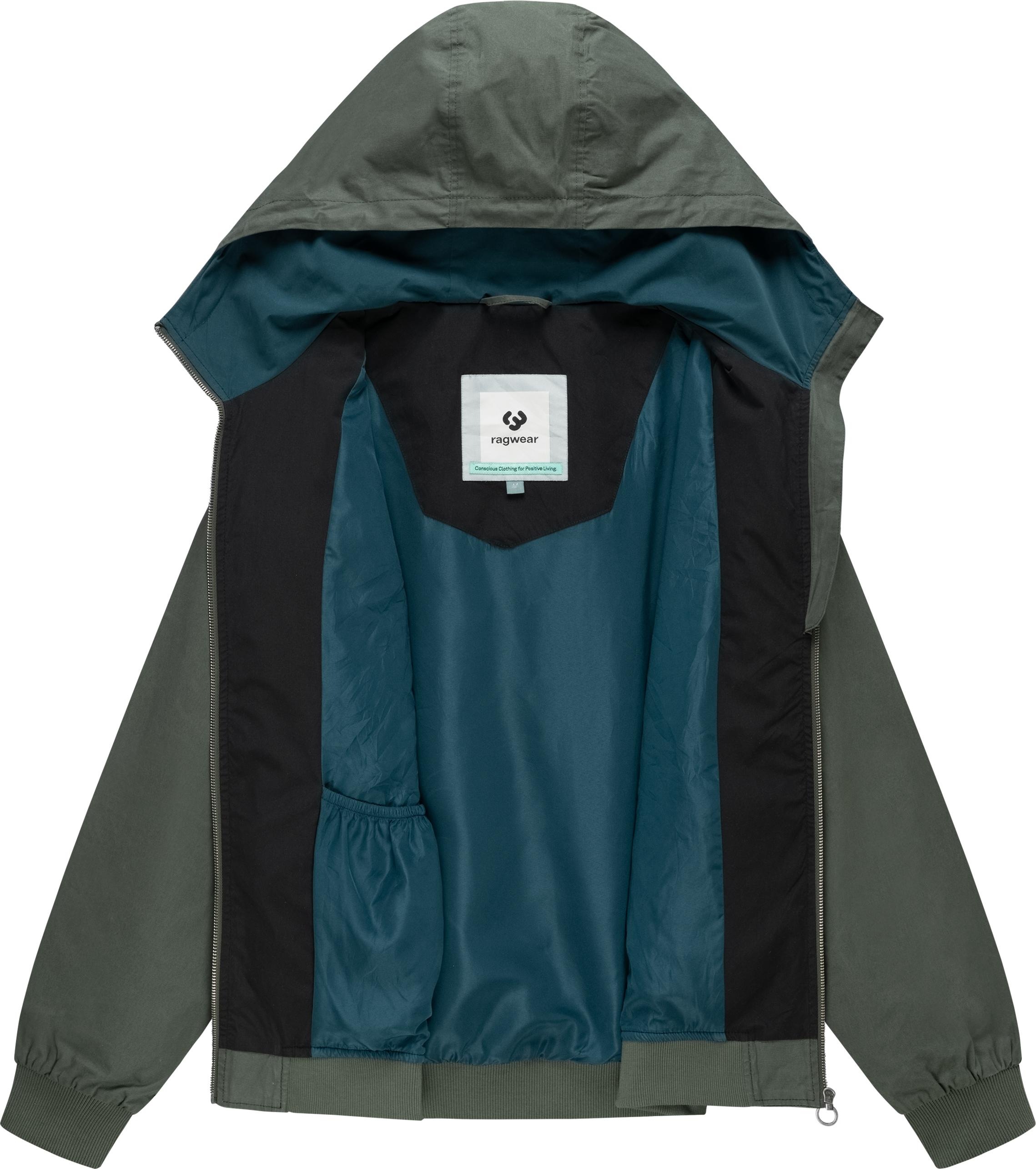 Ragwear Outdoorjacke »Stewie Vintage« mit Kapuze stylische Herren Übergangsjacke mit großer Kapuze