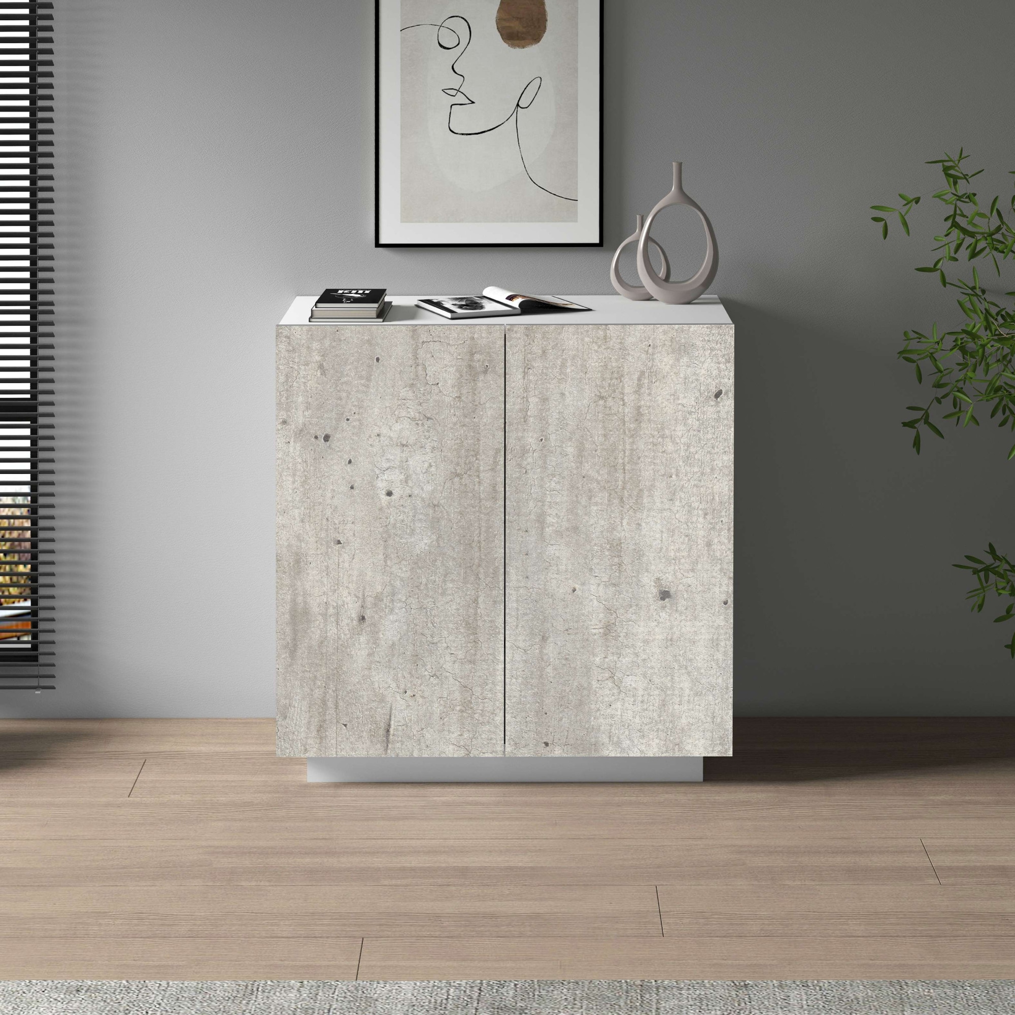 INOSIGN Aktenschrank »Coro, Mehrzweckschrank, Büroschrank mit 2 Türen«, & verstellbare Einlegeböden, Höhe 86 oder 166 cm, Made in Italy