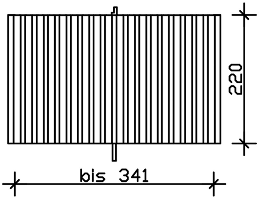Skanholz Carport-Rückwand, aus Deckeschalung 20x120mm