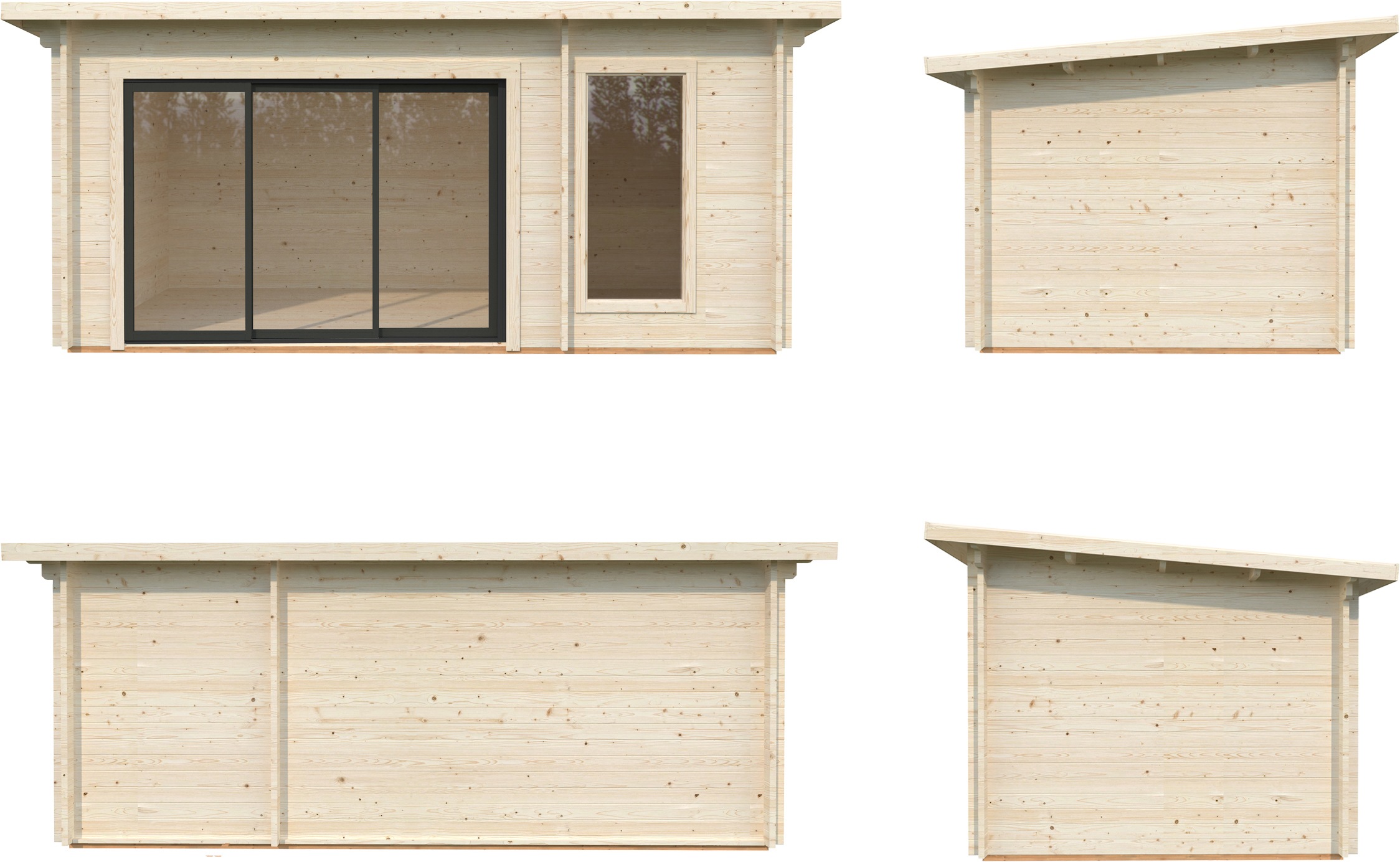 Palmako Sauna »Sanna 12,8 m² Slide«