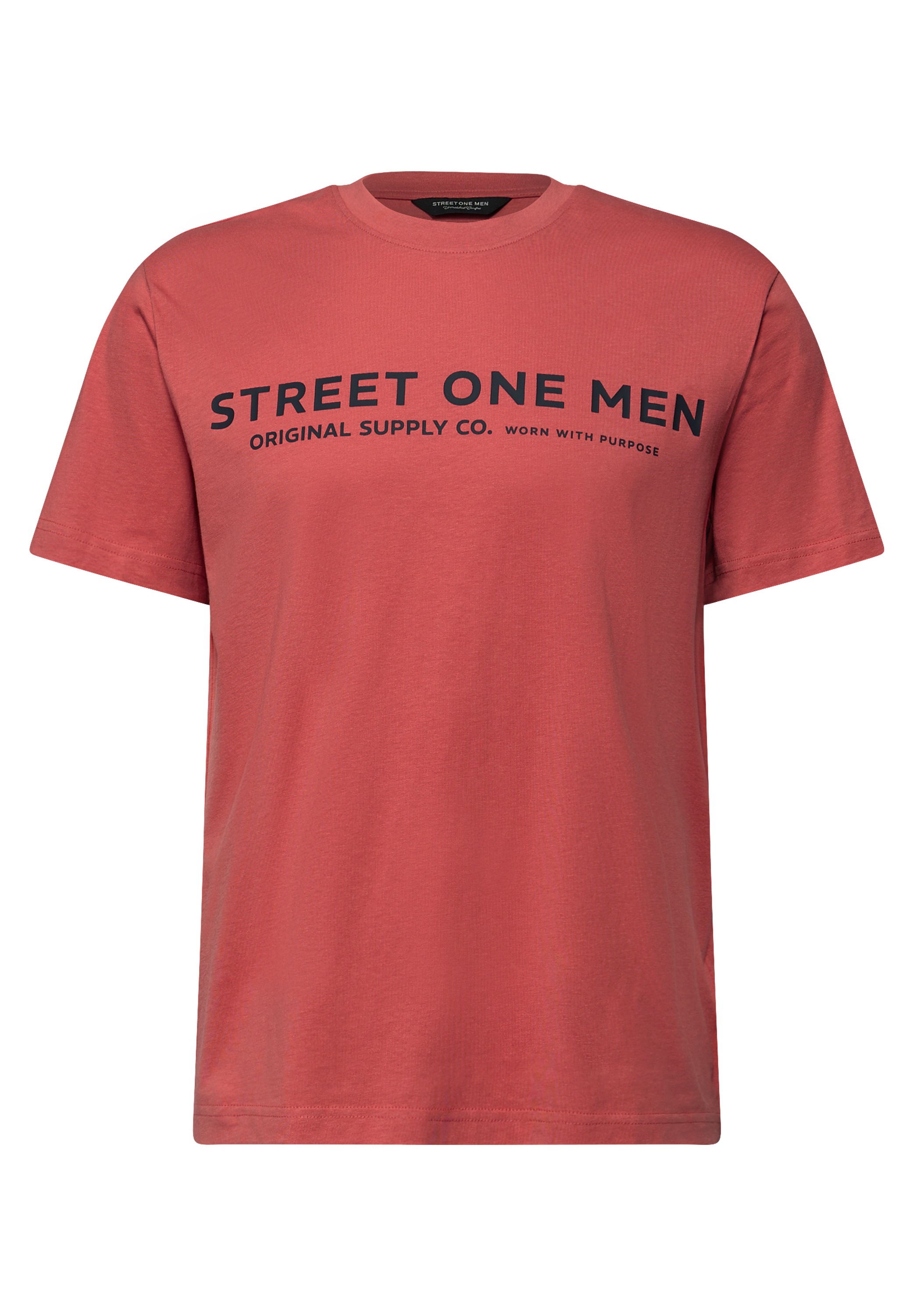 STREET ONE MEN T-Shirt aus reiner Baumwolle