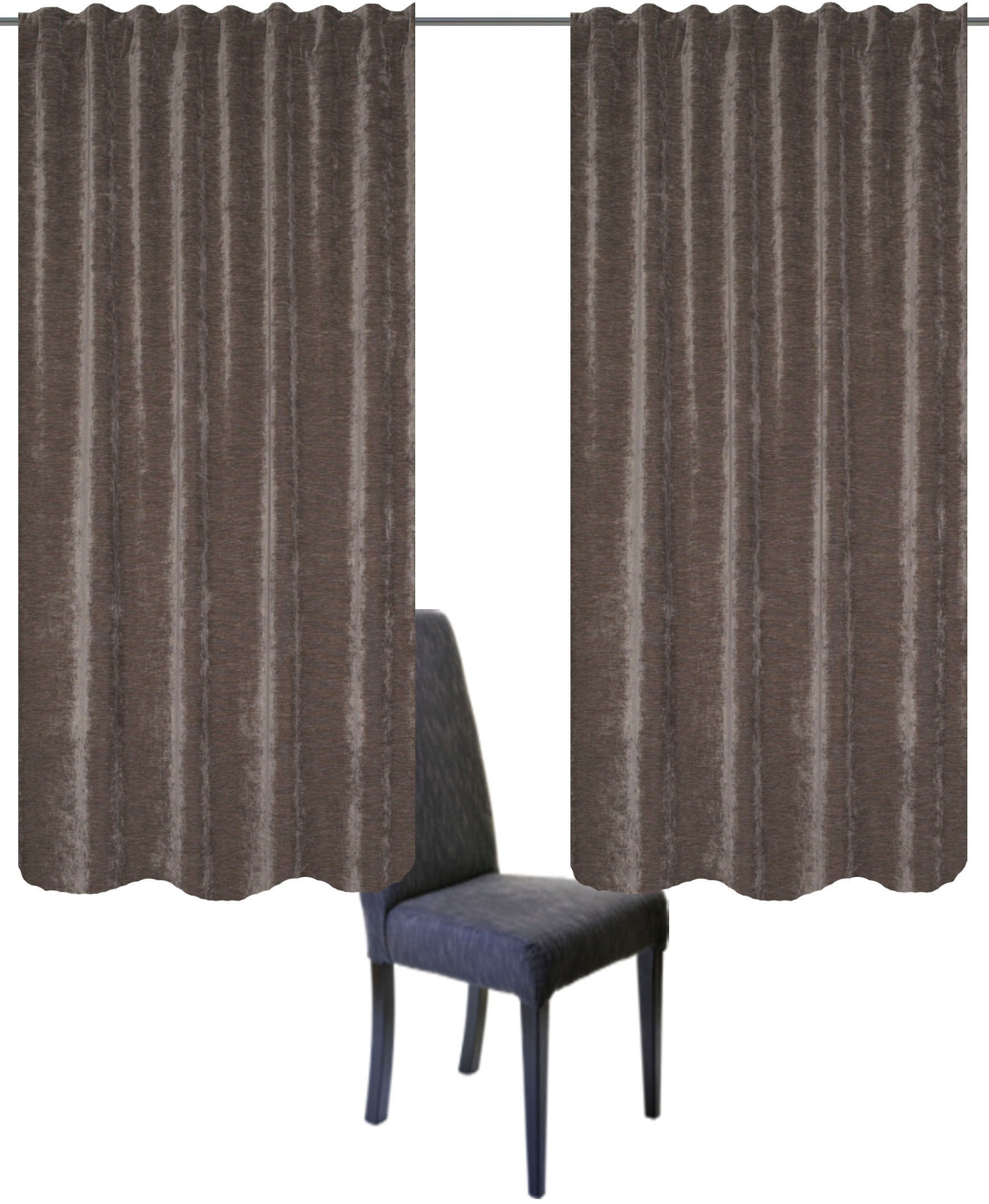 Home Basics Vorhang "WOLLY" Multifunktionsband 2 Stk. tlg. 2er Pack Thermoc günstig online kaufen