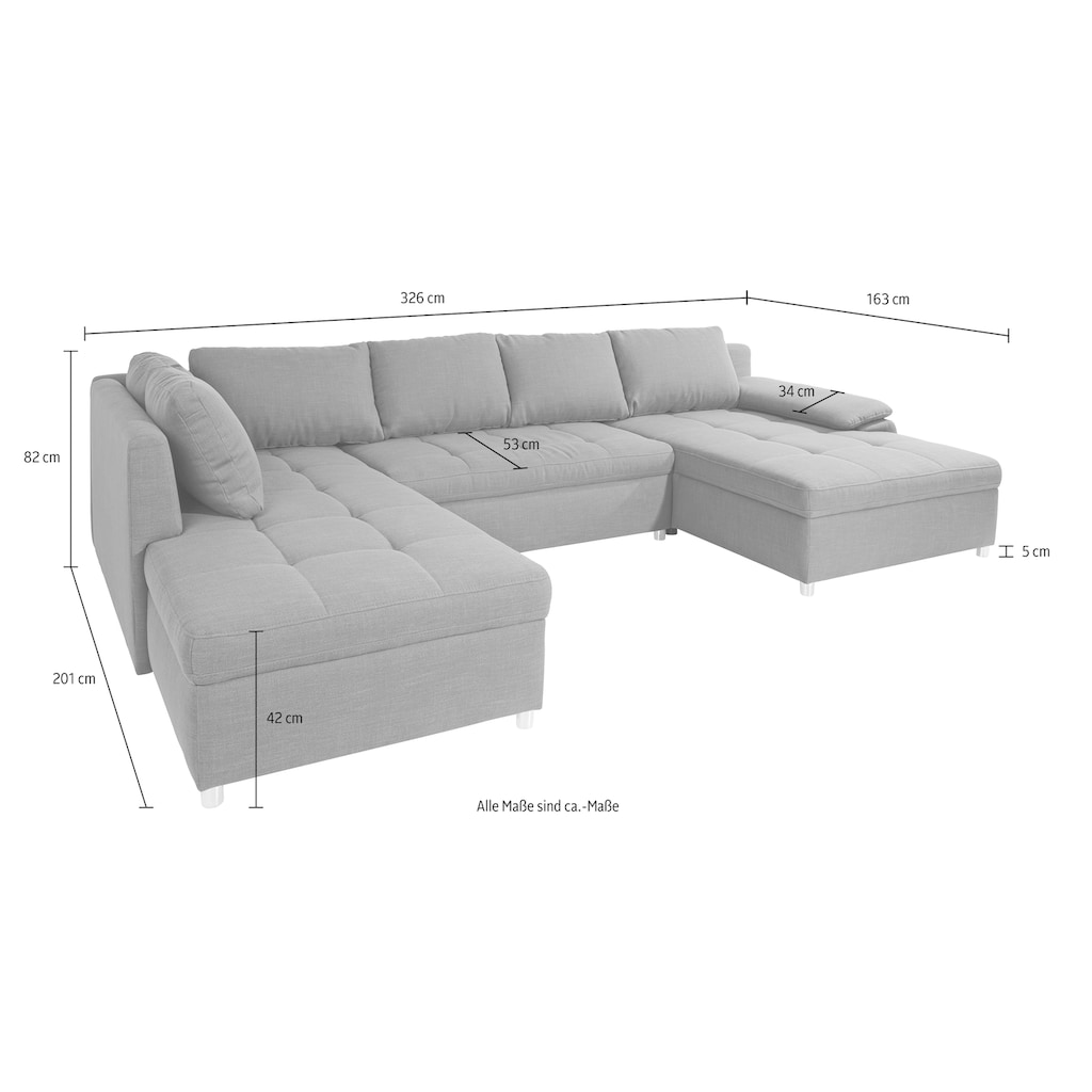 sit&more Wohnlandschaft »Labene U-Form«