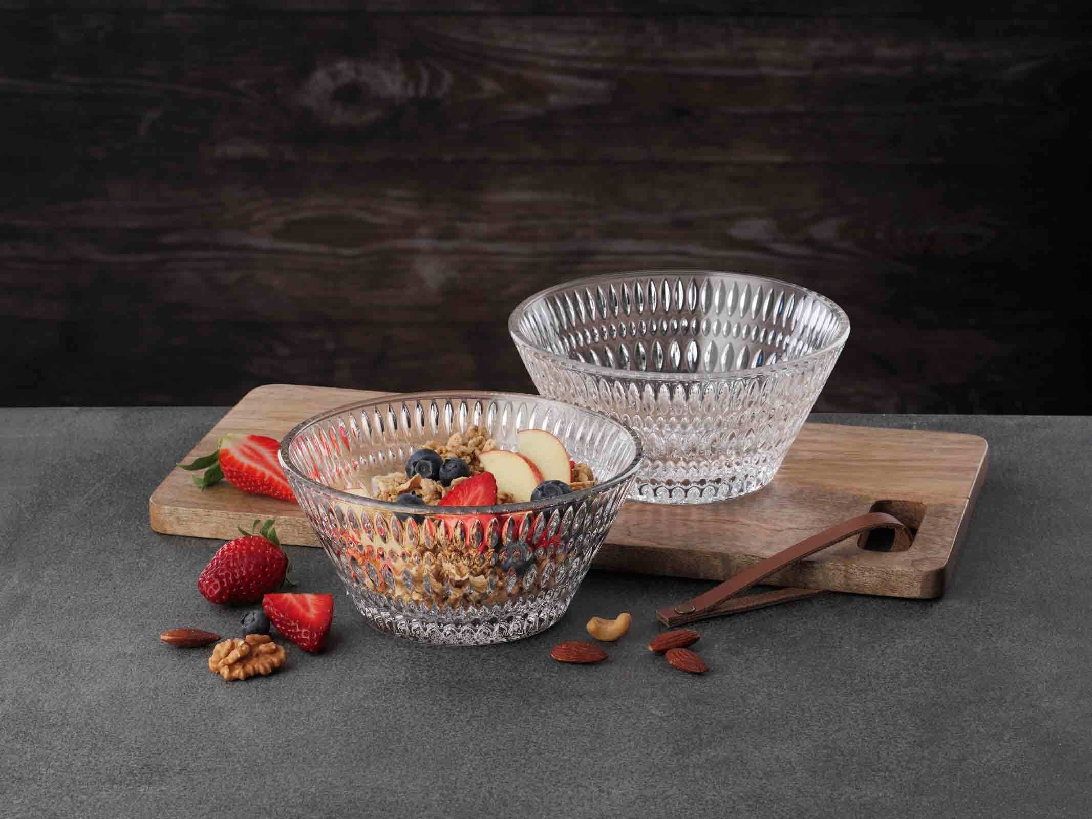 Nachtmann Schale »Schale Ethno ø 16,5 cm 2er Set transparent« 2 tlg.